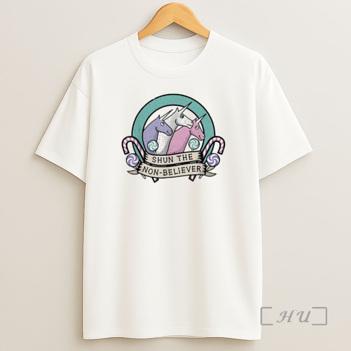 Officials Shun The Non Believers Unicorn Candy Shirt Sweatshirt Tee