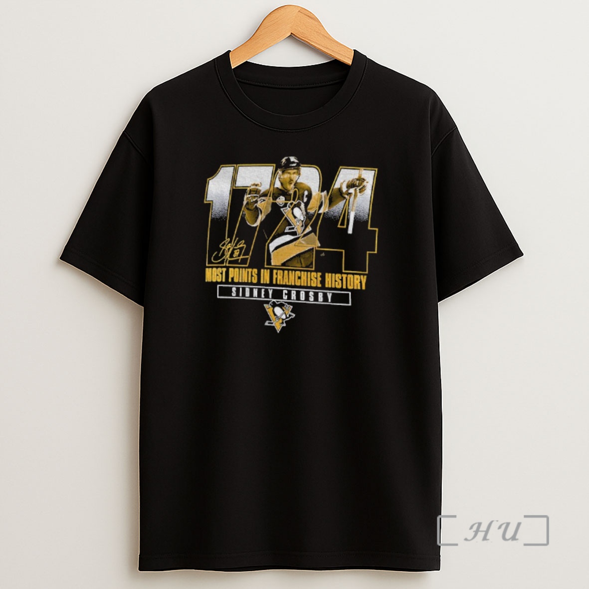 Officials Sidney Crosby Pittsburgh Penguins Nhl Most Points In Franchise History Signature Shirt Sweatshirt Tee