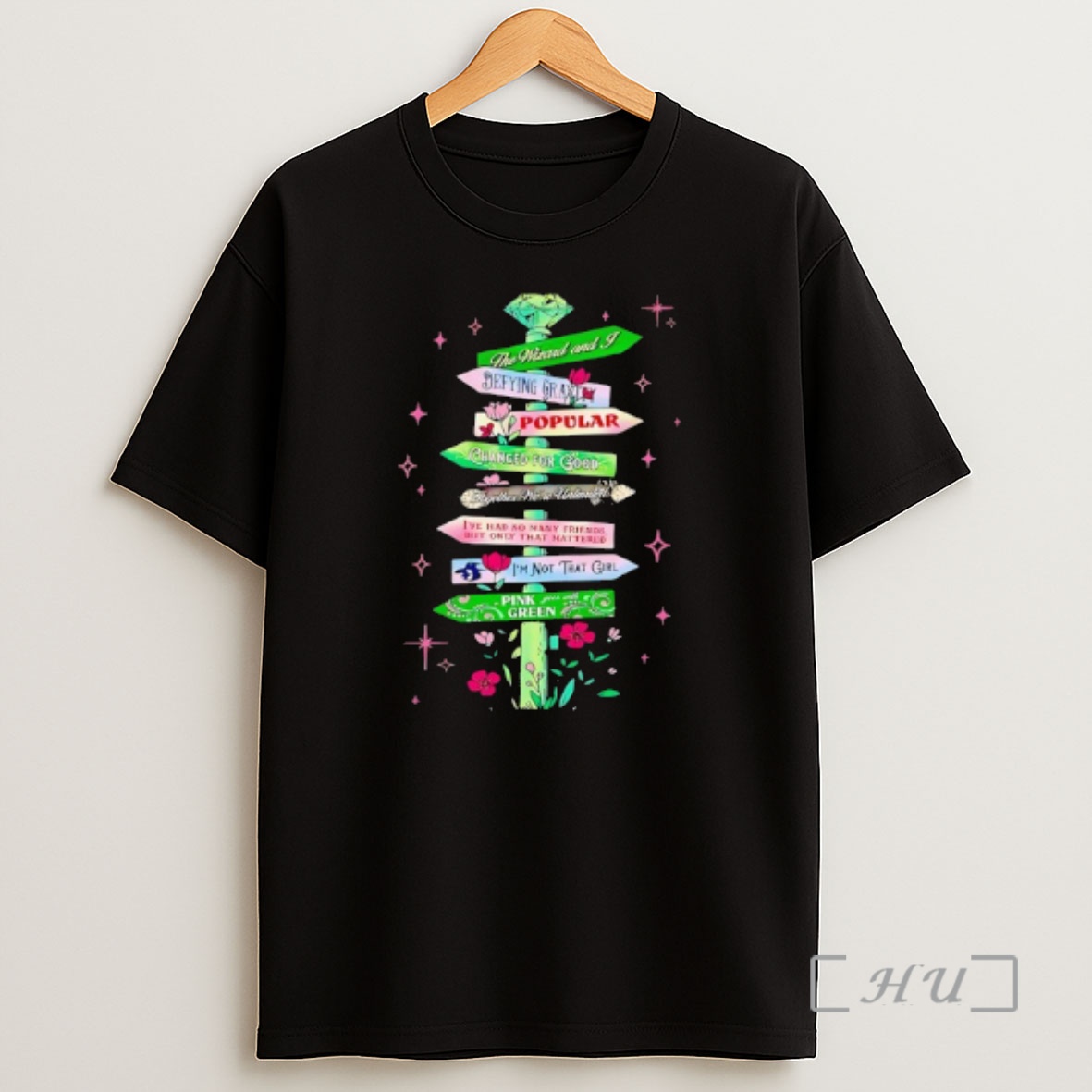 Officials Signpost The Wizard And J Popular Changed For Good Pink Green Shirt Sweatshirt Tee