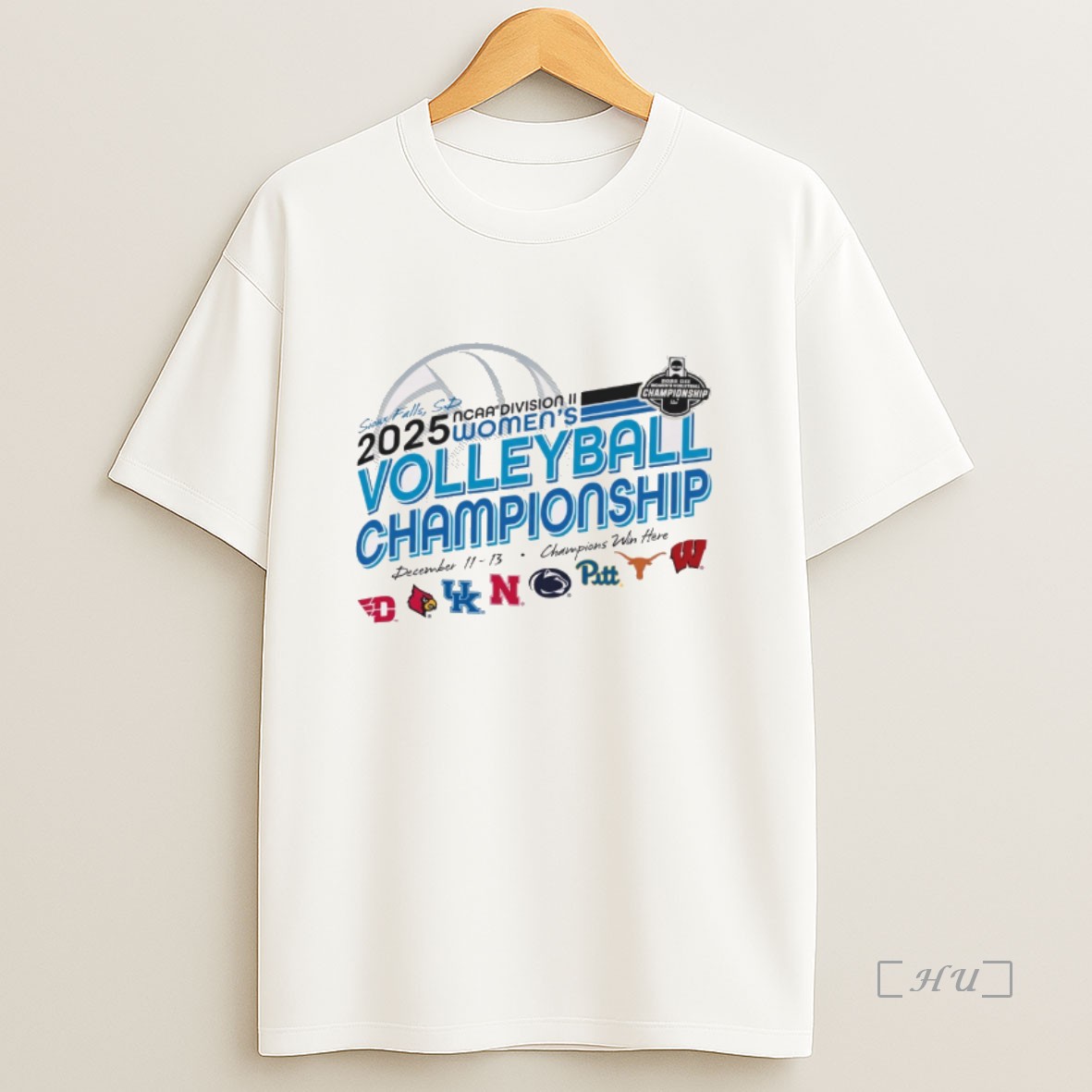 Officials Sioux Falls Sd 2025 Ncaa Division Ii Womens Volleyball Championship December 11 13 Champions Win Here Premium Shirt Sweatshirt Tee