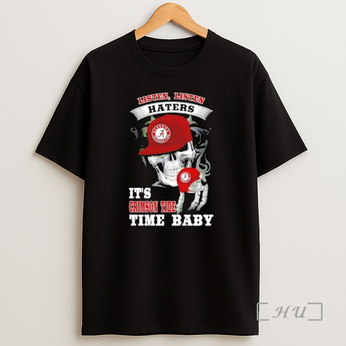 Officials Skeleton Listen Haters Its Alabama Crimson Tide Time Baby Shirt Sweatshirt Tee