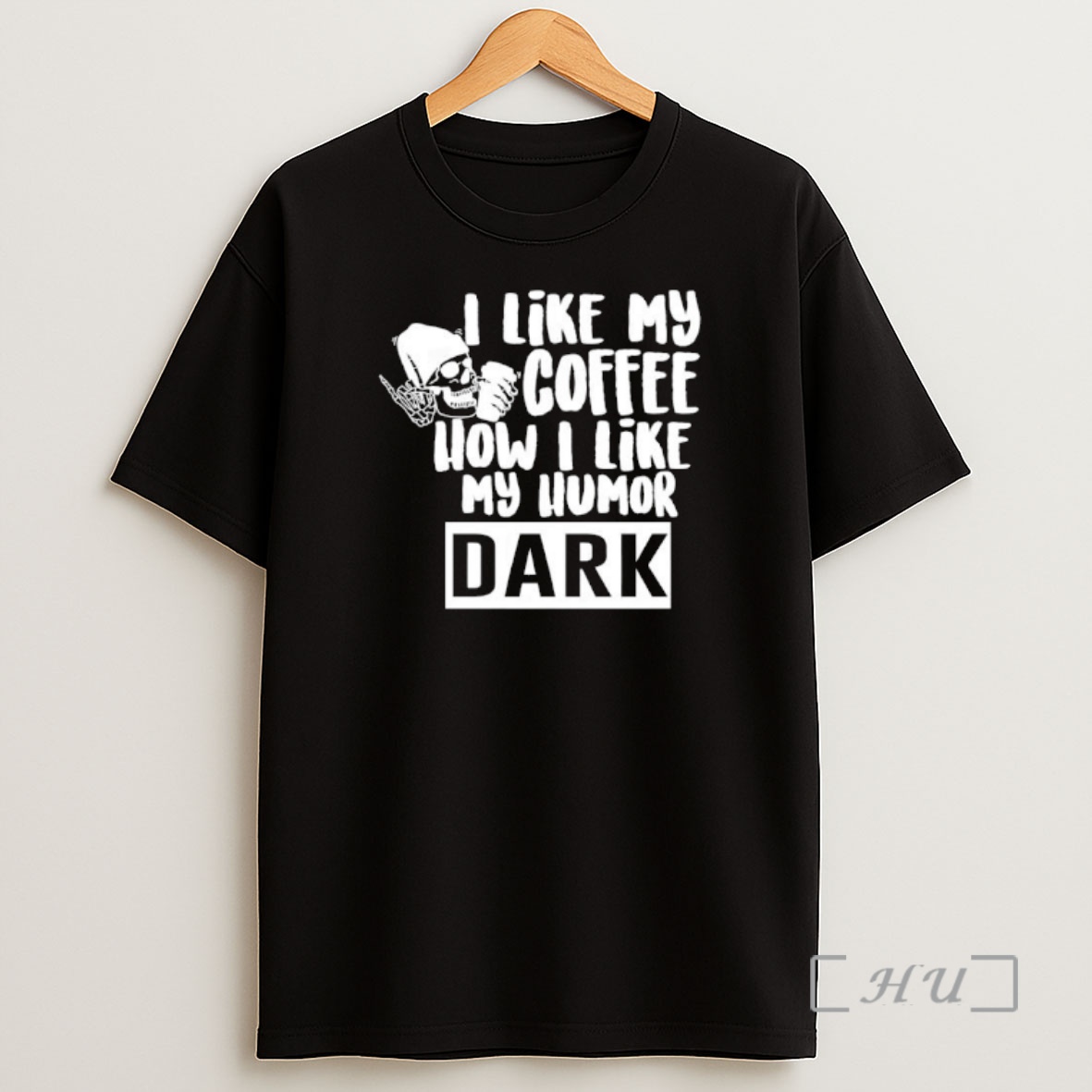 Officials Skull I Like My Coffee How I Like My Humor Dark Shirt Sweatshirt Tee