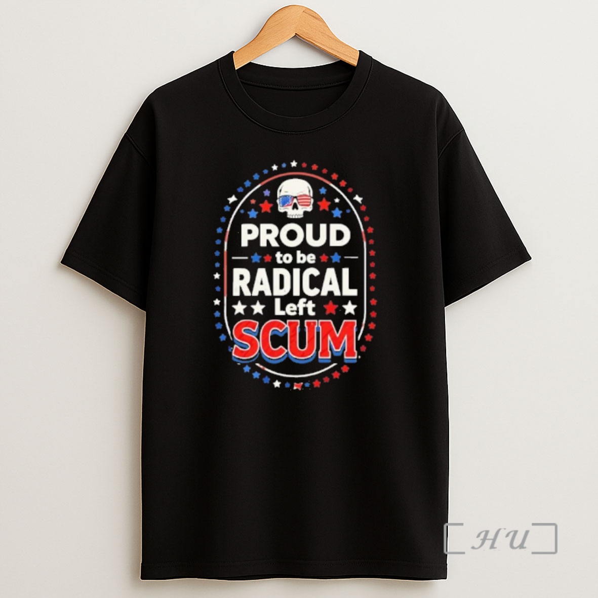 Officials Skull Proud To Be Radical Left Scum Shirt Sweatshirt Tee