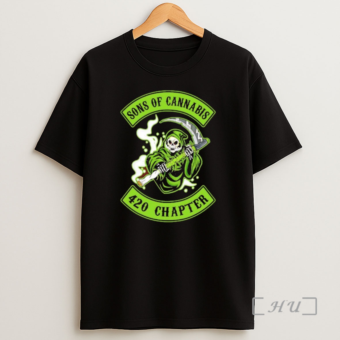 Officials Skull Son Of Cannabis 420 Chapter Grim Reaper Logo Shirt Sweatshirt Tee
