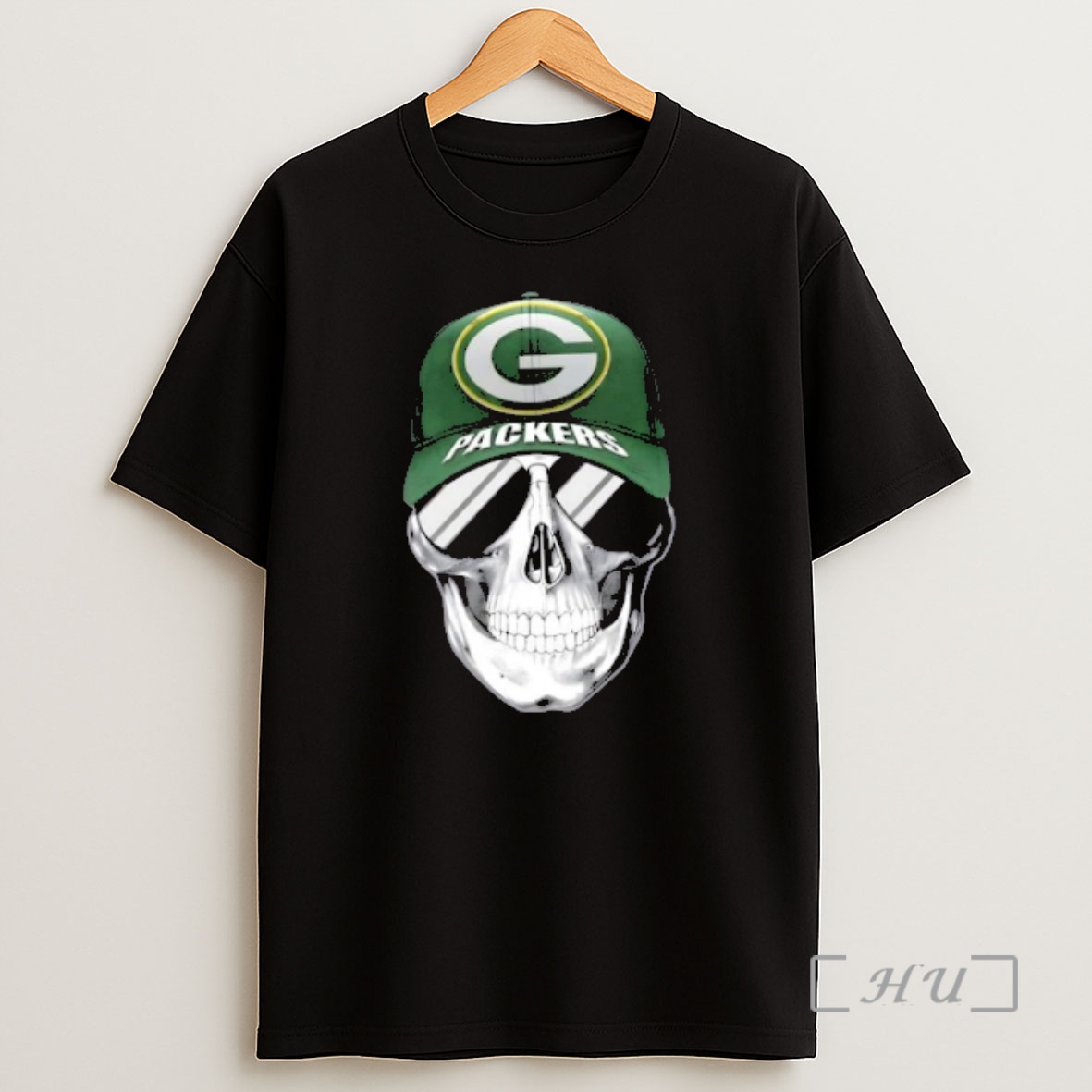Officials Skull Wearing A Cap And Smile Green Bay Packers Fans Shirt Sweatshirt Tee