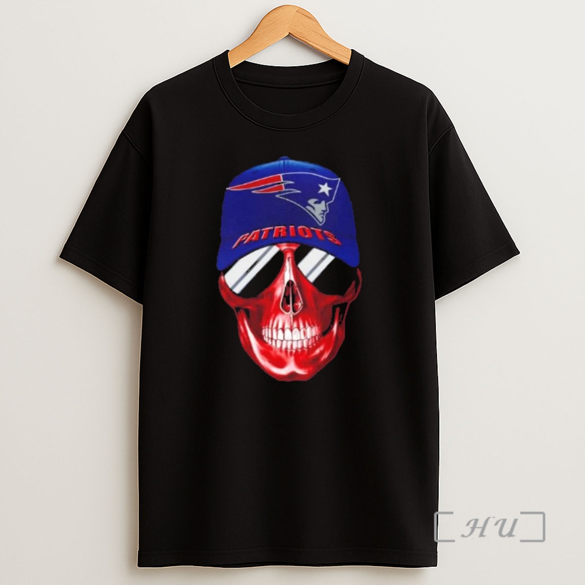 Officials Skull Wearing A Cap And Smile New England Patriots Fans Shirt Sweatshirt Tee