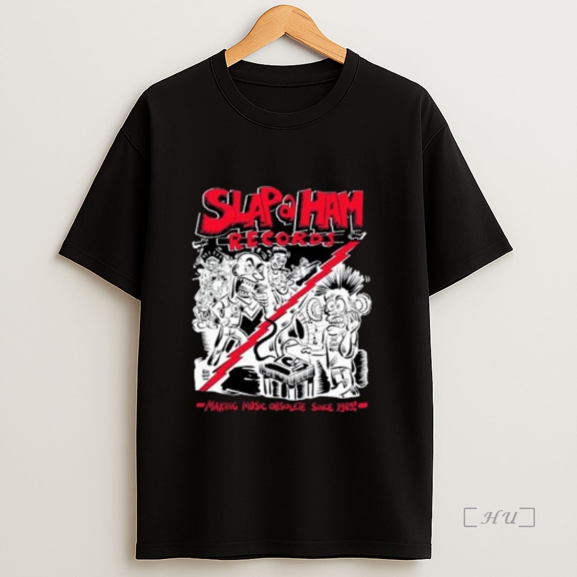 Officials Slap A Ham Records Making Music Obsolete 2025 Circle Black Premium Shirt Sweatshirt Tee