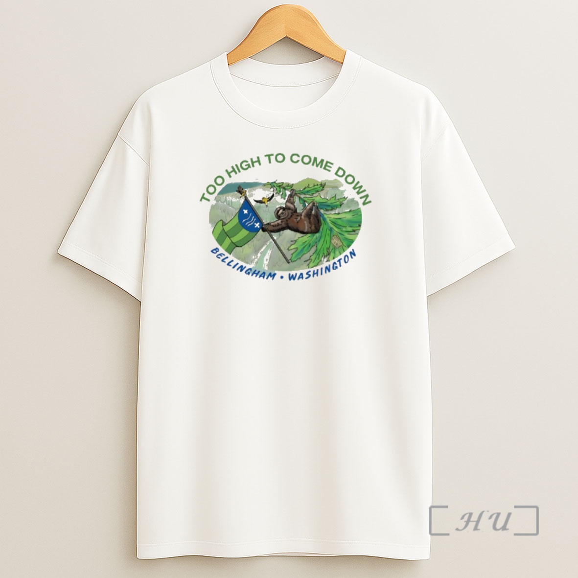 Officials Sloth Too High To Come Down Bellingham Washington Shirt Sweatshirt Tee