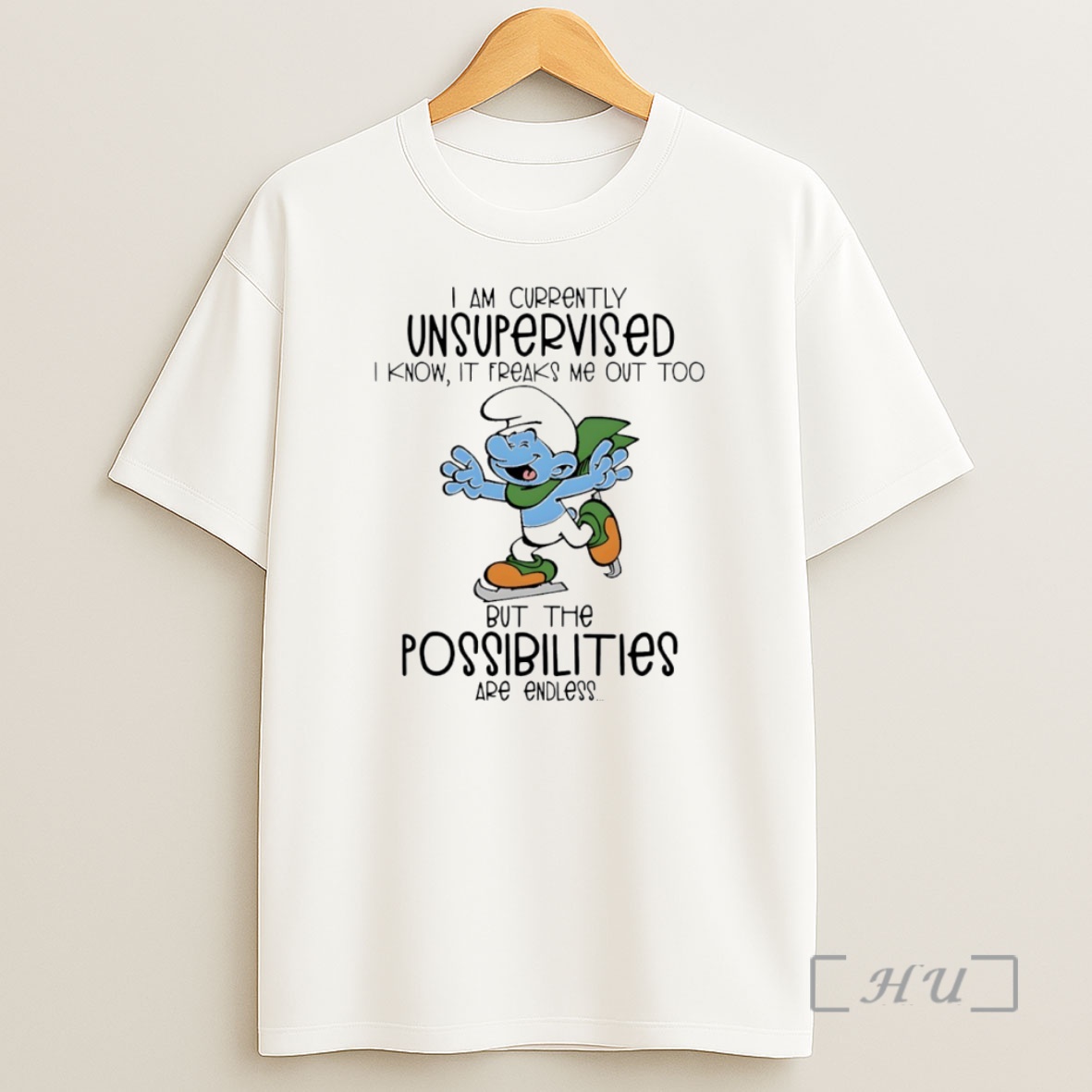 Officials Smurf I Am Currently Unsupervised Circle Premium Shirt Sweatshirt Tee