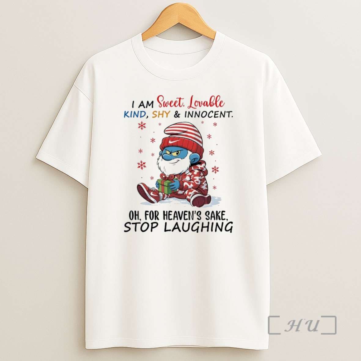 Officials Smurf I Am Sweet Lovable Kind Shy And Innocent Oh For Heavens Sake Stop Laughing Circle Shirt Sweatshirt Tee