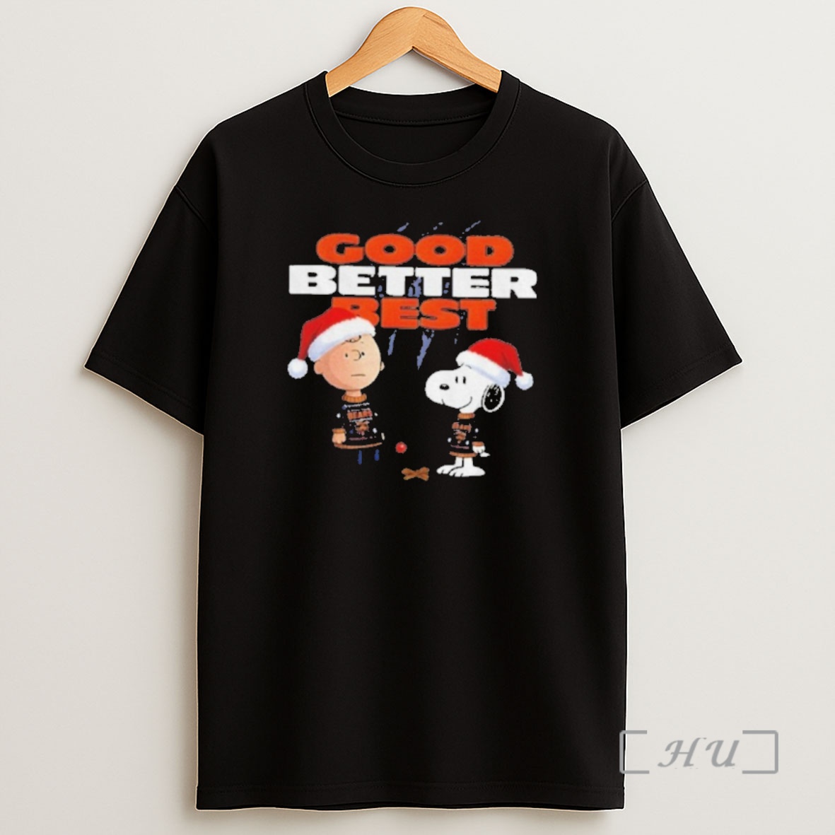 Officials Snoopy And Charlie Brown Good Better Best Chicago Bears Football Nfl Christmas Shirt Sweatshirt Tee