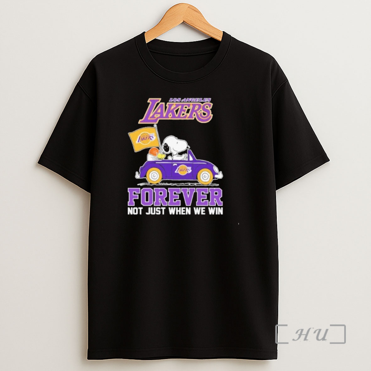 Officials Snoopy Car Los Angeles Lakers Forever Not Just When We Win Shirt Sweatshirt Tee