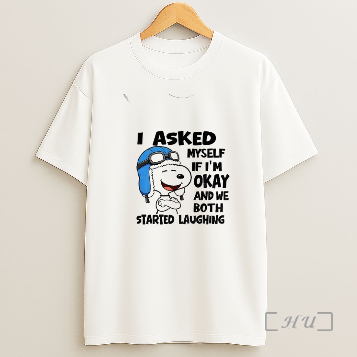 Officials Snoopy I Asked Myself If Im Okay And We Both Started Laughing Christmas Shirt Sweatshirt Tee