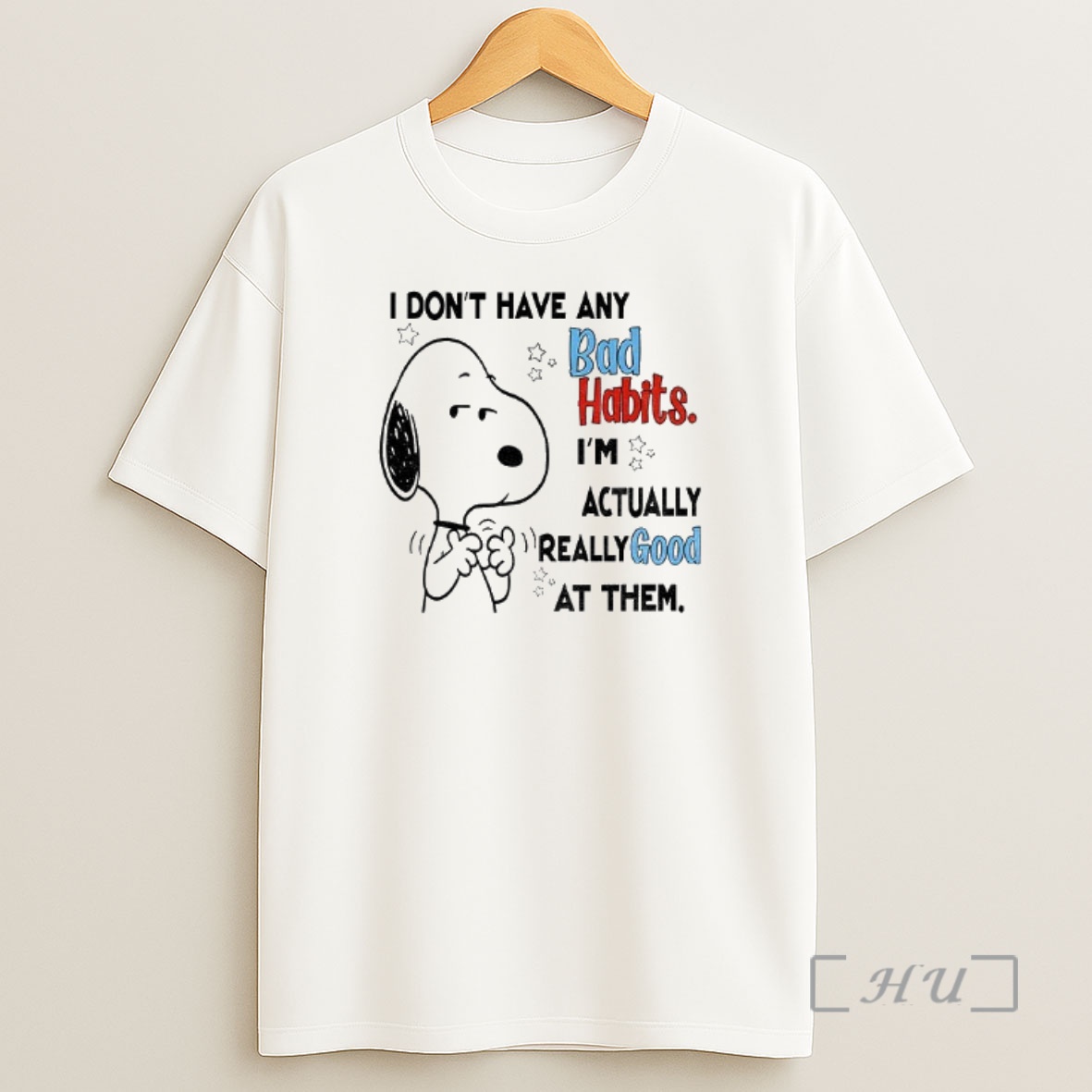 Officials Snoopy I Dont Have Any Bad Habits Im Actually Really Good At Them Shirt Sweatshirt Tee