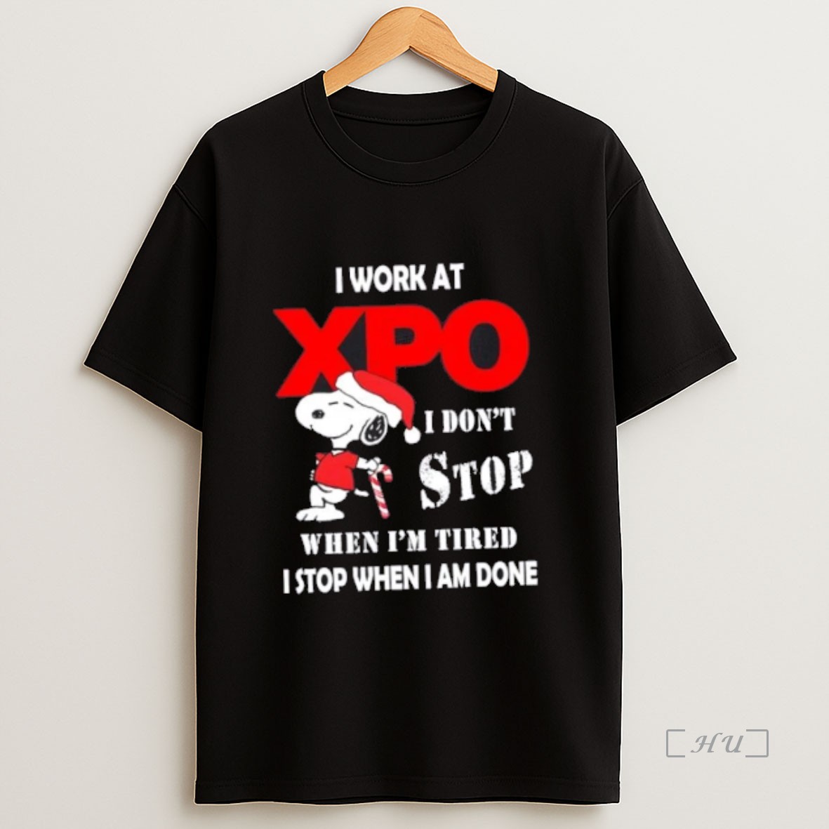 Officials Snoopy I Work At Xpo I Dont Stop When Im Tired I Stop When I Am Done Christmas Premium Shirt Sweatshirt Tee