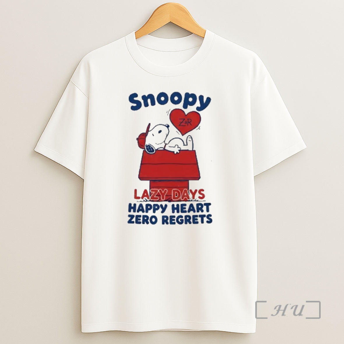 Officials Snoopy Lazy Days Happy Heart Zero Regrets Shirt Sweatshirt Tee