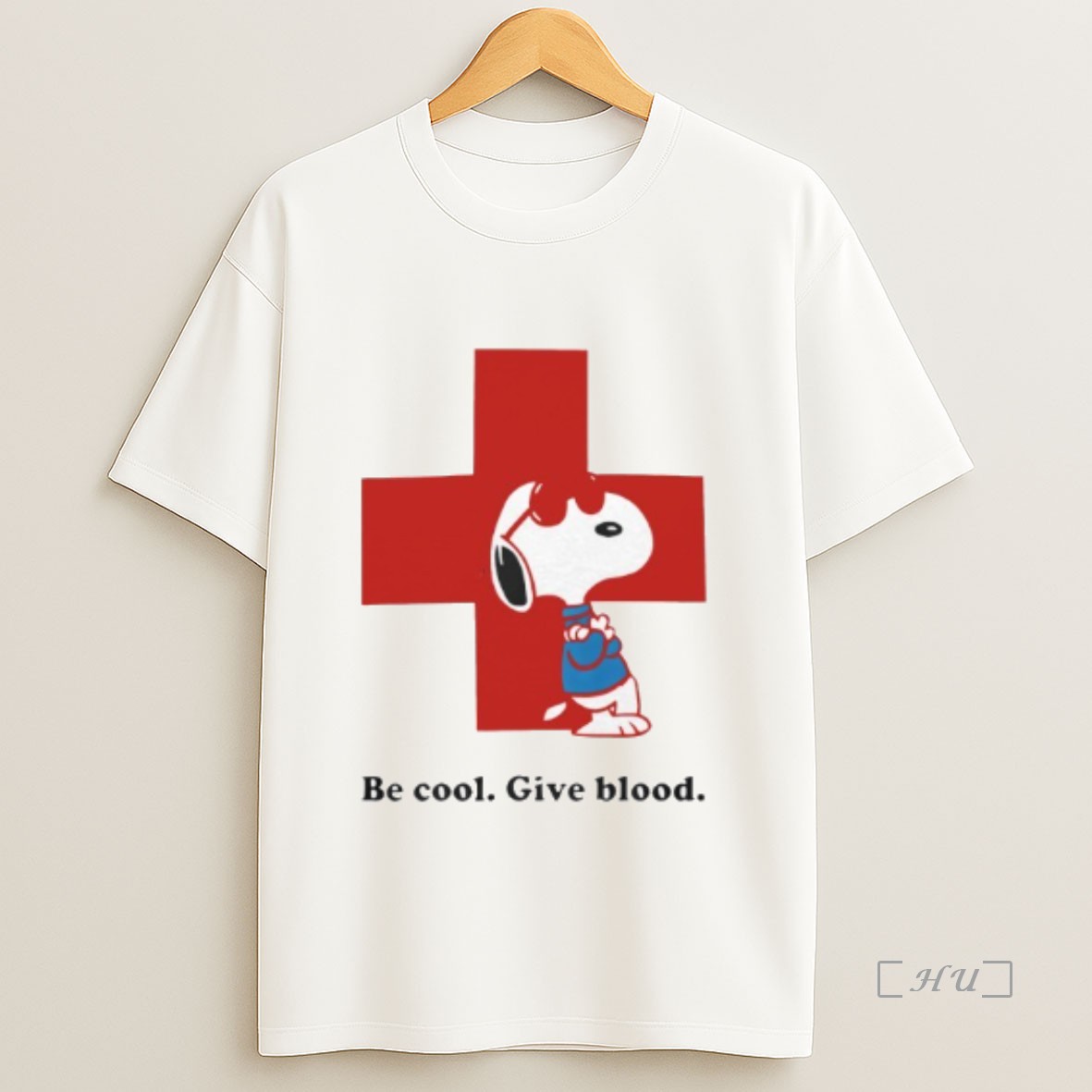 Officials Snoopy Red Cross Peanuts Be Cool Give Blood Shirt Sweatshirt Tee