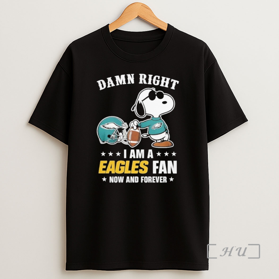 Officials Snoopy The Peanuts Damn Right I Am A Philadelphia Eagles Philly Fan Now And Forever Shirt Sweatshirt Tee