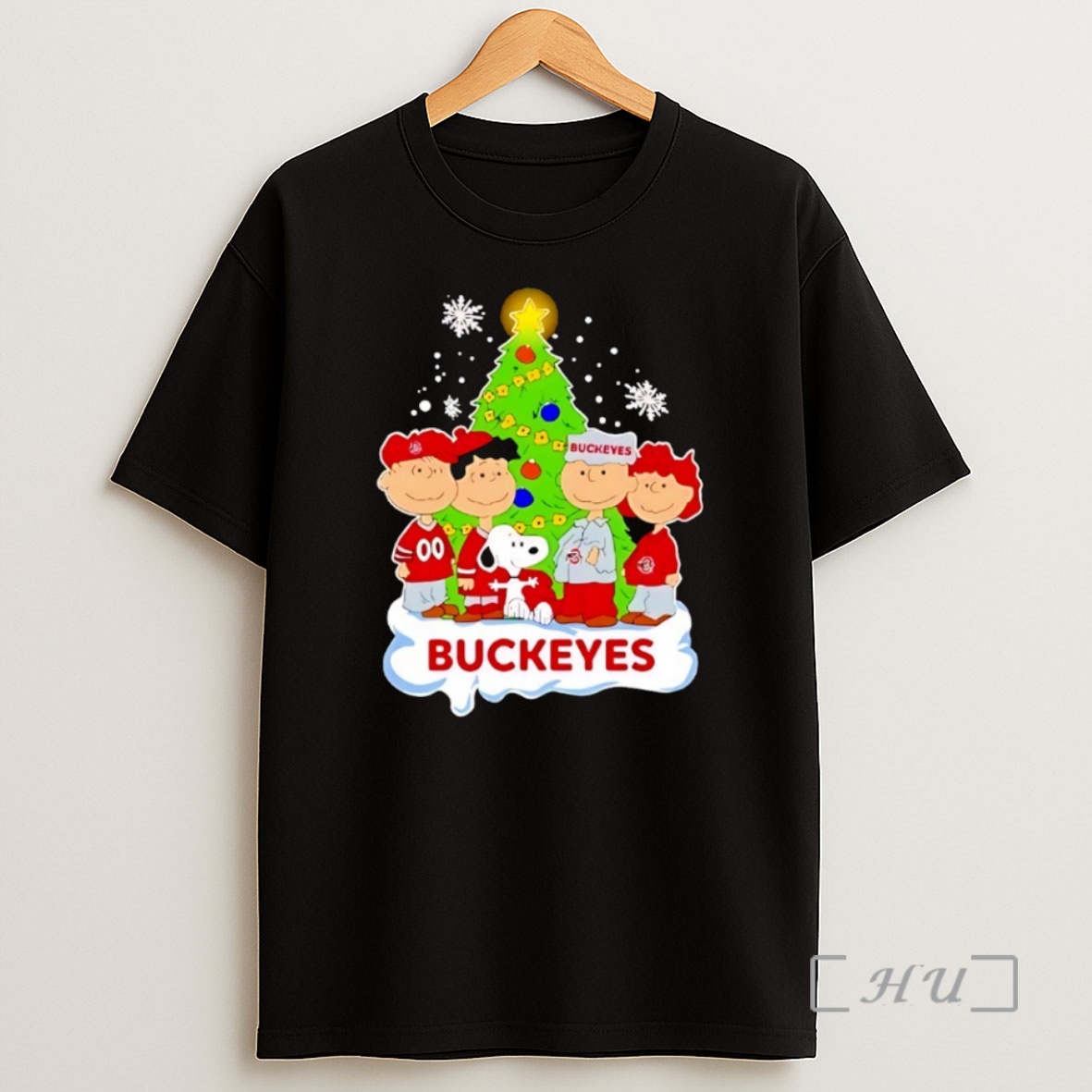 Officials Snoopy The Peanuts Ohio State Buckeyes Christmas 2025 Premium Shirt Sweatshirt Tee