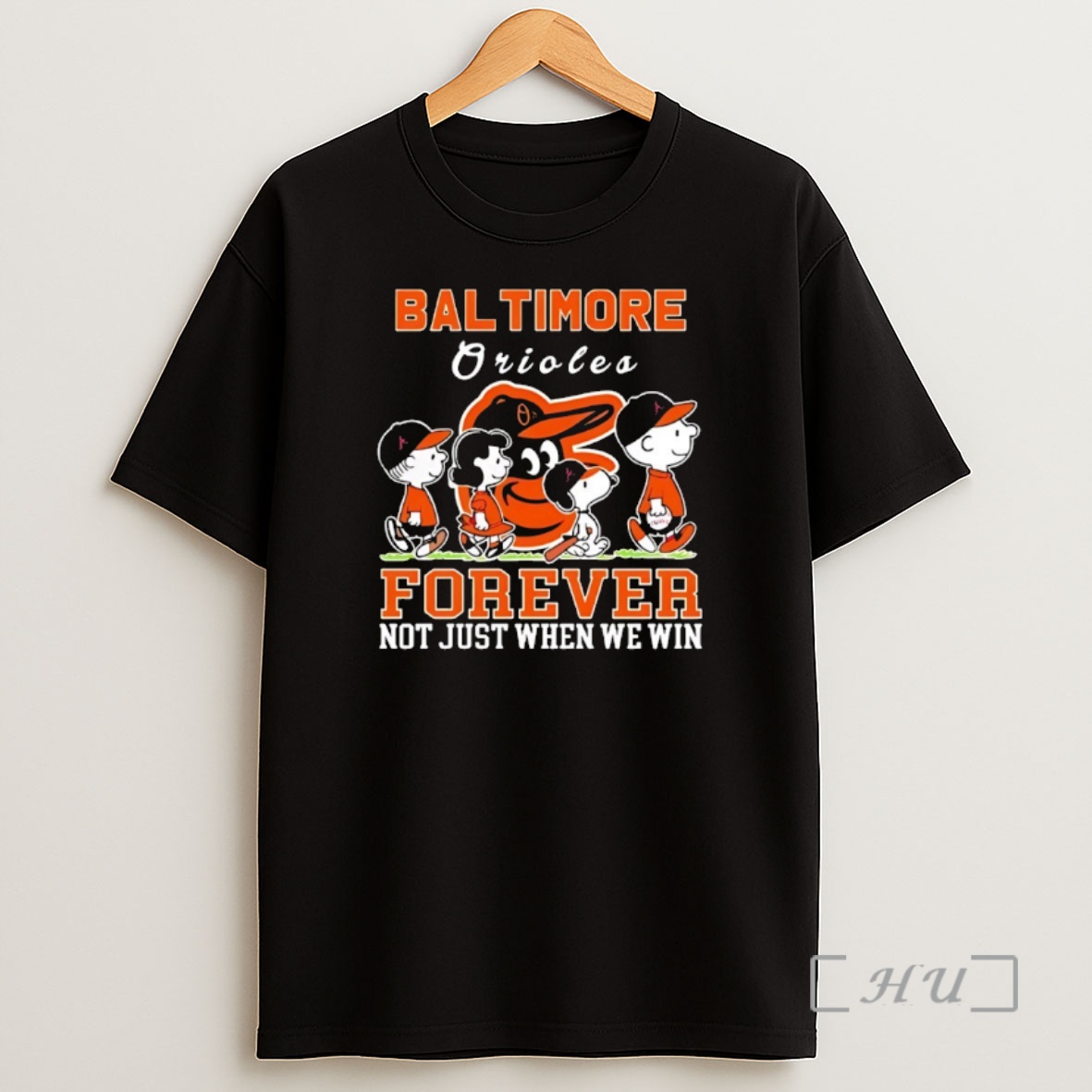 Officials Snoopy And Charlie Brown Baltimore Orioles Baseball Forever Not Just When We Win Shirt Sweatshirt Tee