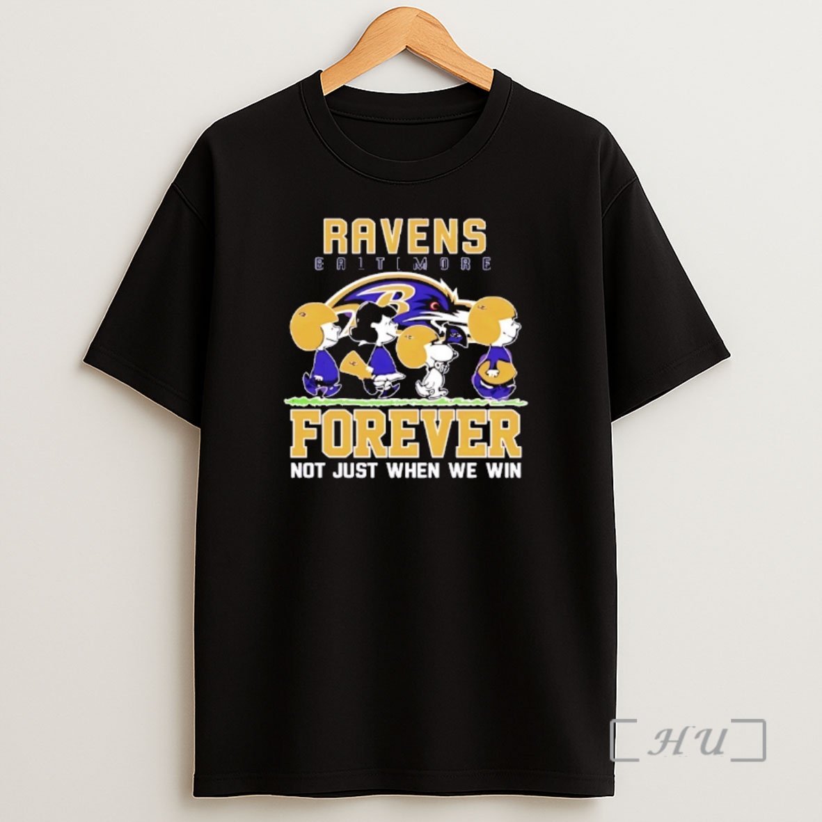Officials Snoopy And Charlie Brown Baltimore Ravens Forever Not Just When We Win Shirt Sweatshirt Tee