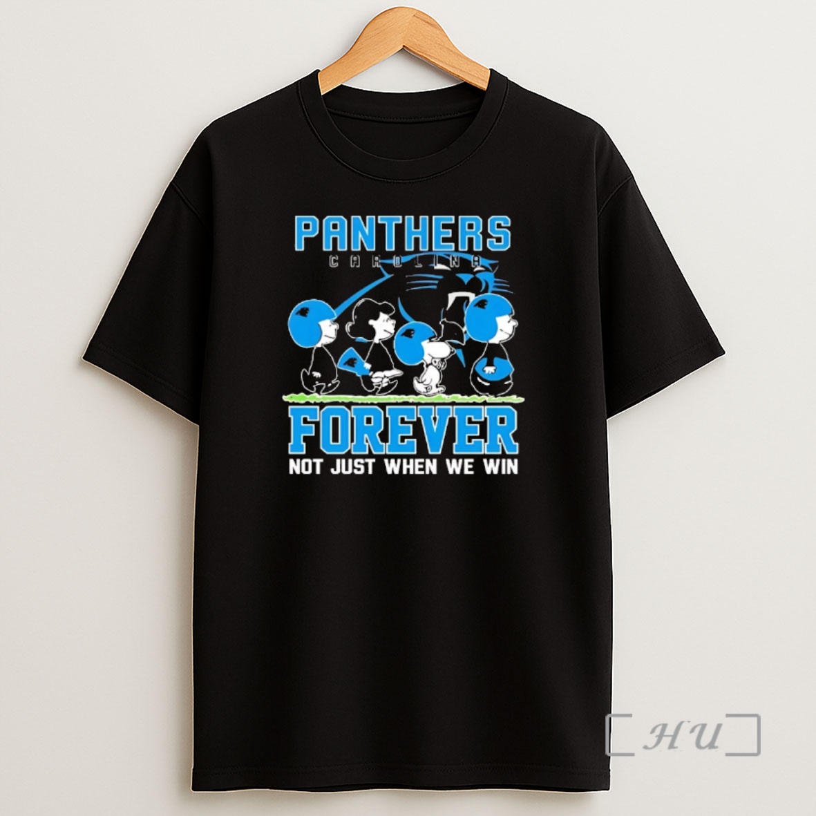 Officials Snoopy And Charlie Brown Carolina Panthers Forever Not Just When We Win Shirt Sweatshirt Tee
