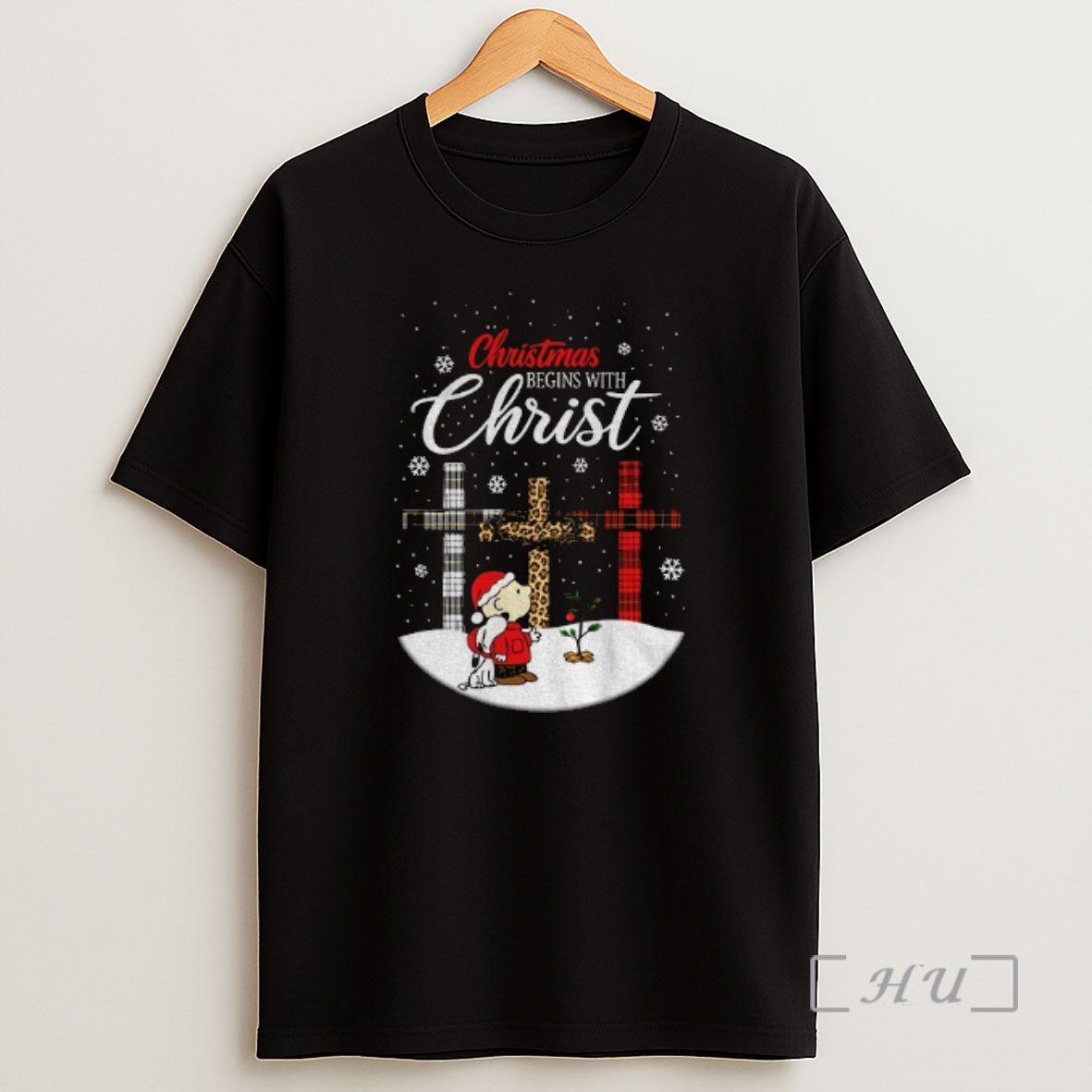 Officials Snoopy And Charlie Brown Christmas Begins With Christ Merry Christmas Shirt Sweatshirt Tee