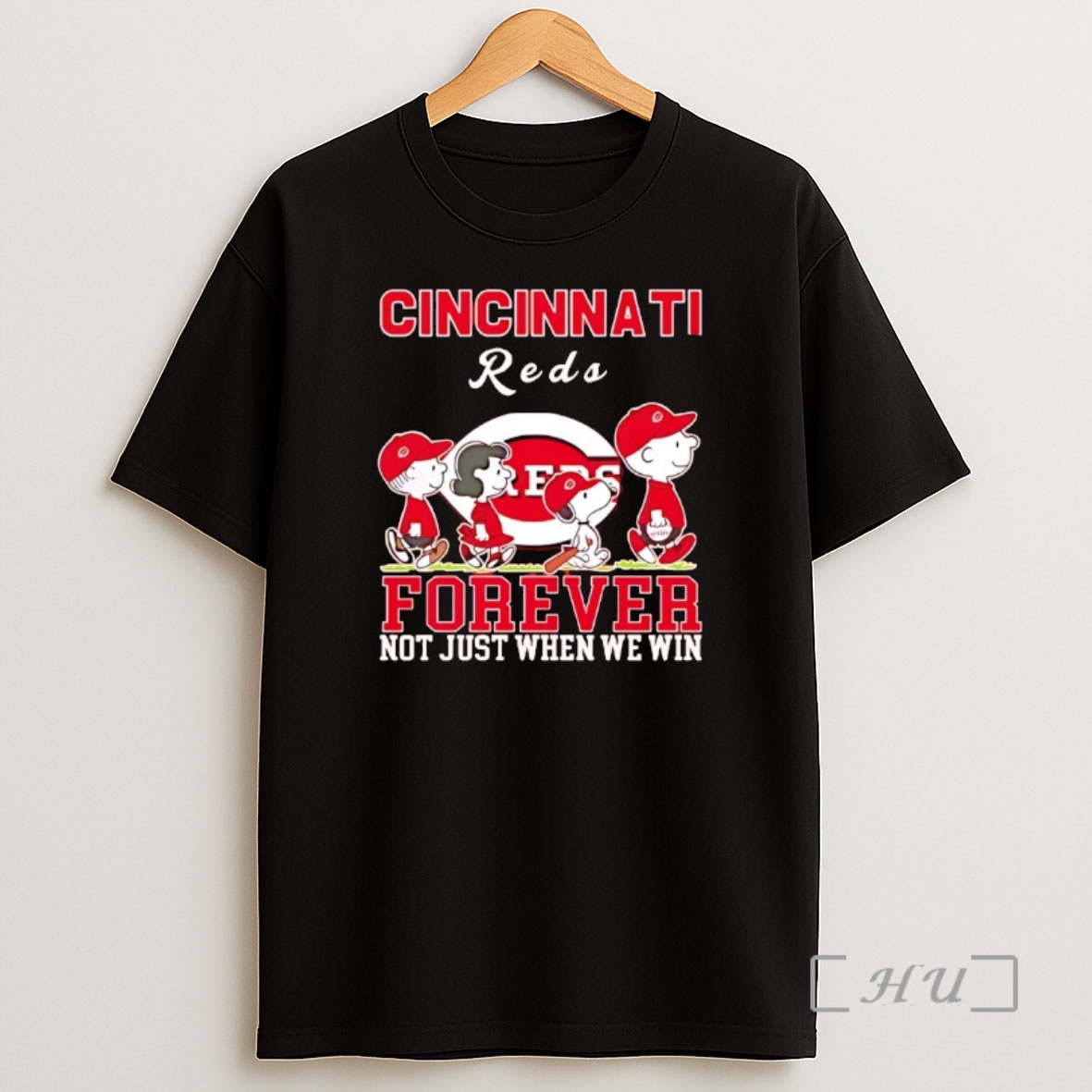 Officials Snoopy And Charlie Brown Cincinnati Reds Baseball Forever Not Just When We Win Shirt Sweatshirt Tee