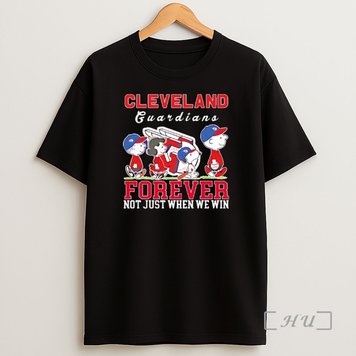 Officials Snoopy And Charlie Brown Cleveland Guardians Baseball Forever Not Just When We Win Shirt Sweatshirt Tee
