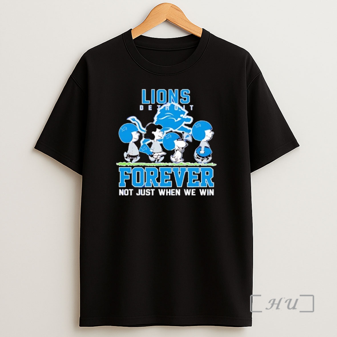 Officials Snoopy And Charlie Brown Detroit Lions Forever Not Just When We Win Shirt Sweatshirt Tee