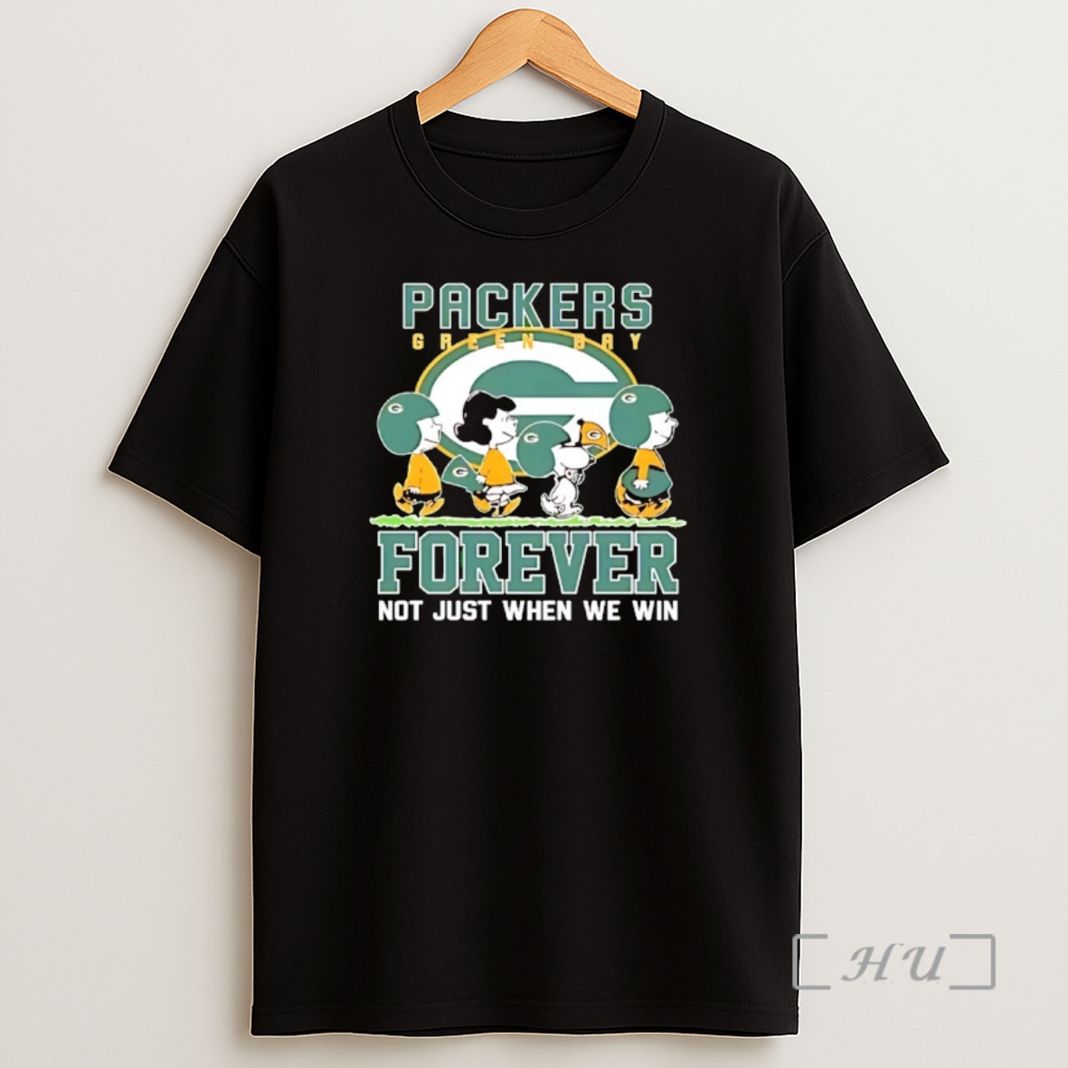 Officials Snoopy And Charlie Brown Green Bay Packers Forever Not Just When We Win Shirt Sweatshirt Tee