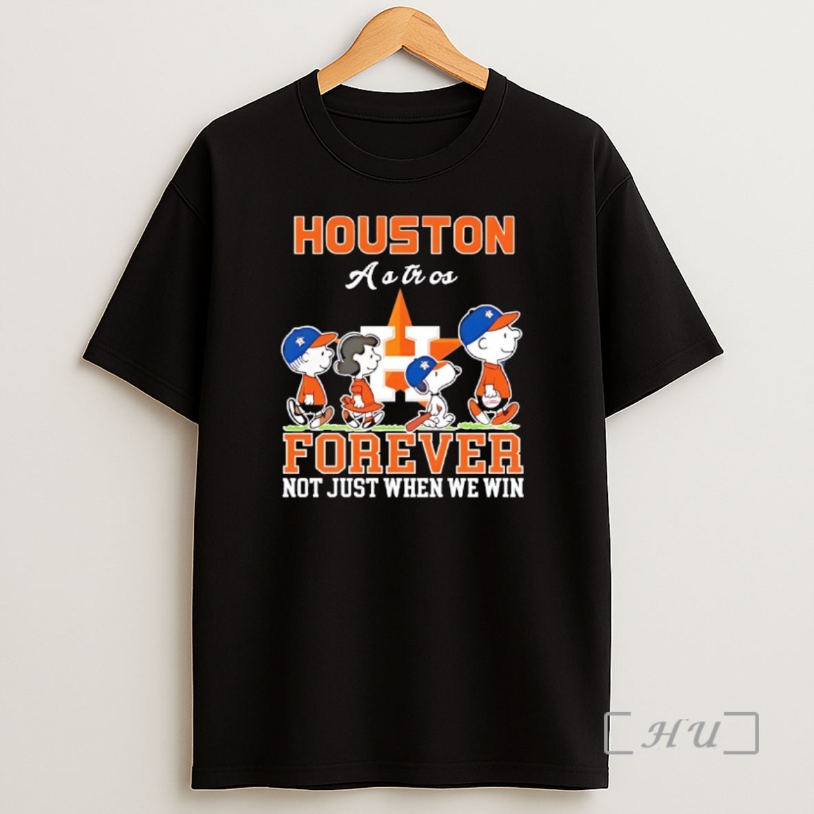 Officials Snoopy And Charlie Brown Houston Astros Baseball Forever Not Just When We Win Shirt Sweatshirt Tee