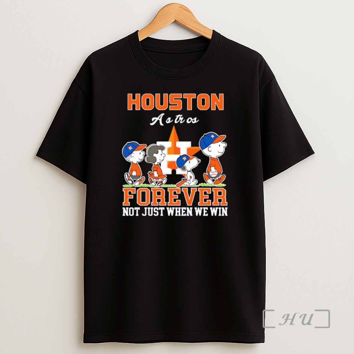 Officials Snoopy And Charlie Brown Houston Astros Forever Not Just When We Win Shirt Sweatshirt Tee