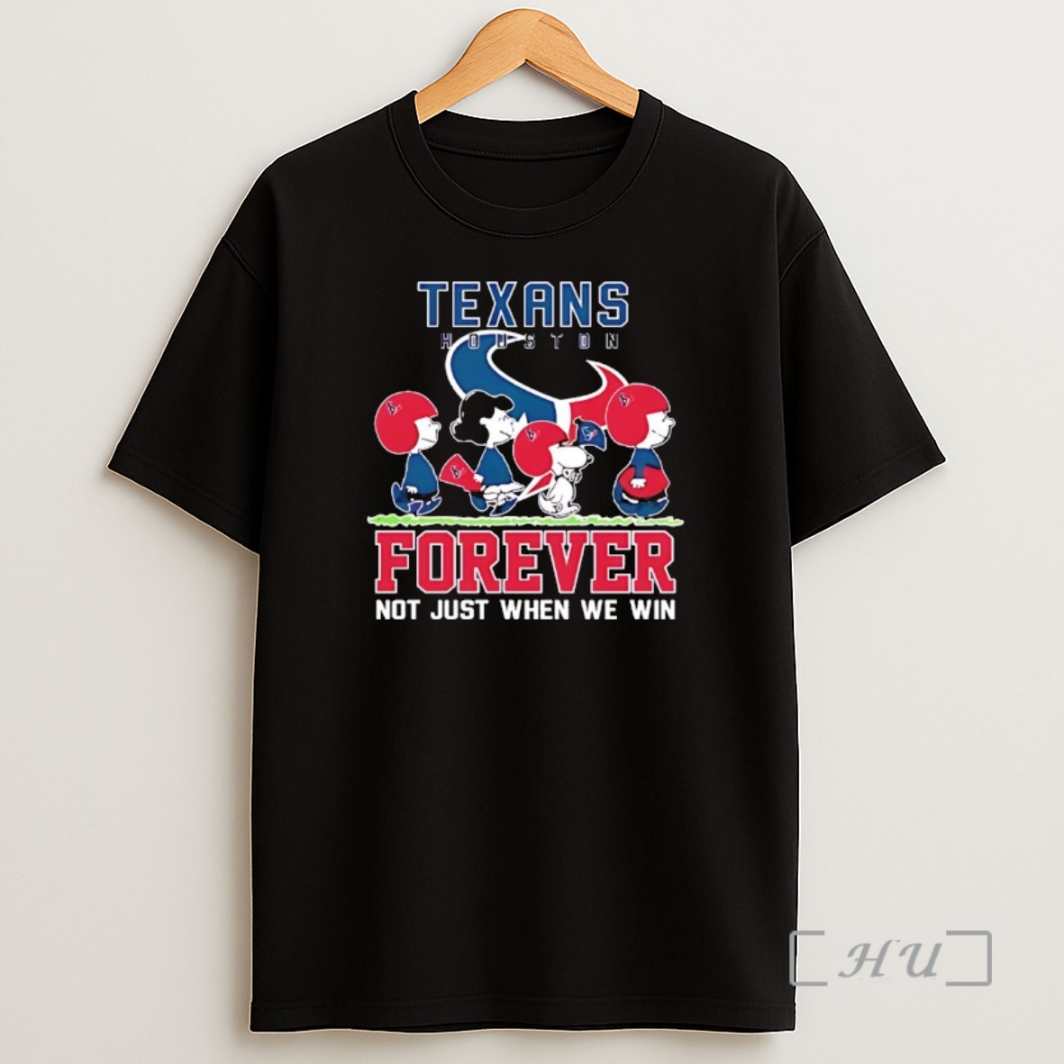 Officials Snoopy And Charlie Brown Houston Texans Forever Not Just When We Win Shirt Sweatshirt Tee