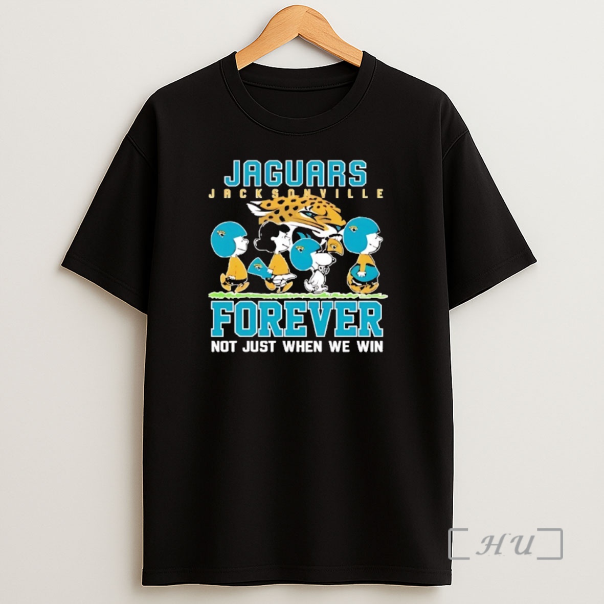 Officials Snoopy And Charlie Brown Jacksonville Jaguars Forever Not Just When We Win Shirt Sweatshirt Tee