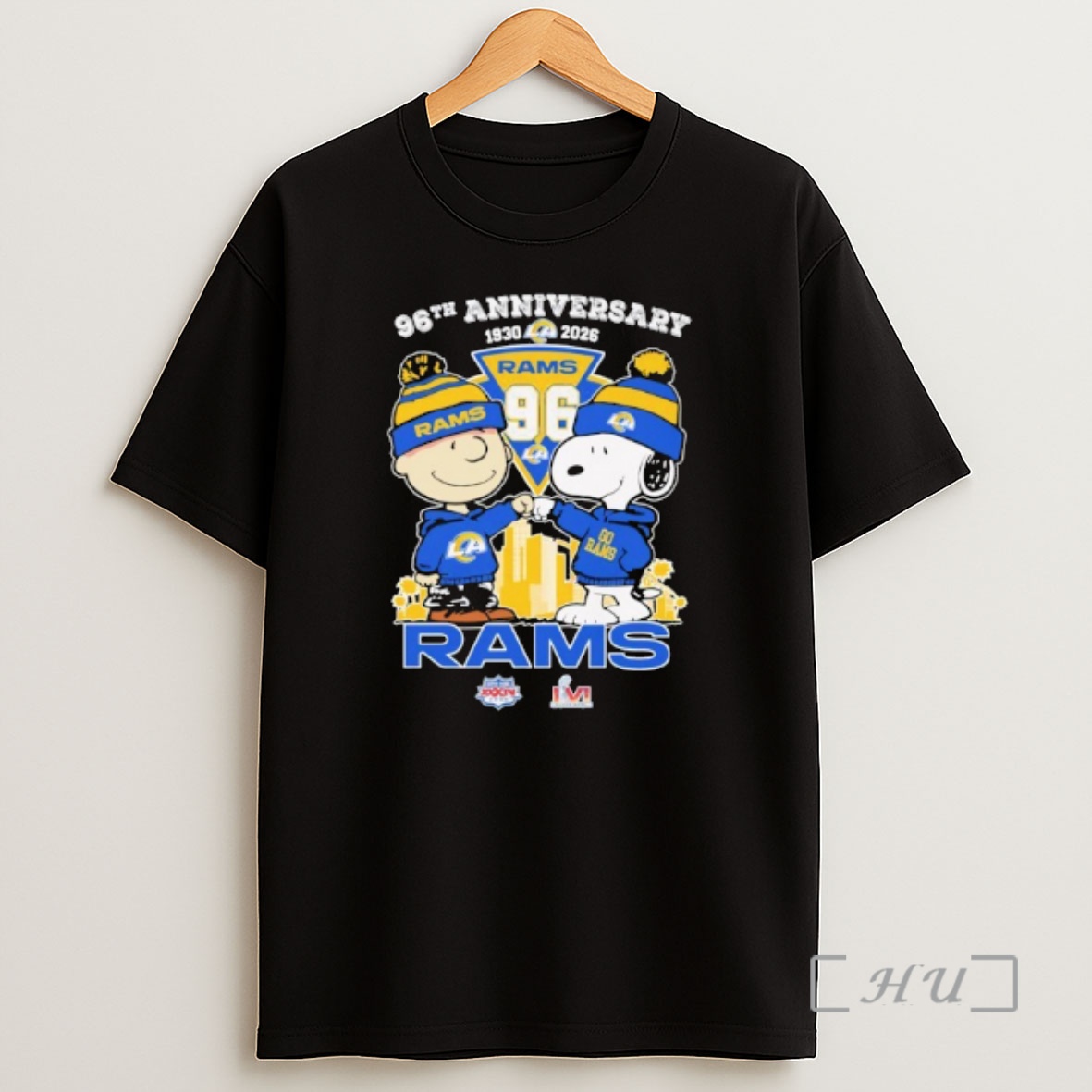 Officials Snoopy And Charlie Brown Los Angeles Rams 96th Anniversary 1930 2026 Thank You Shirt Sweatshirt Tee