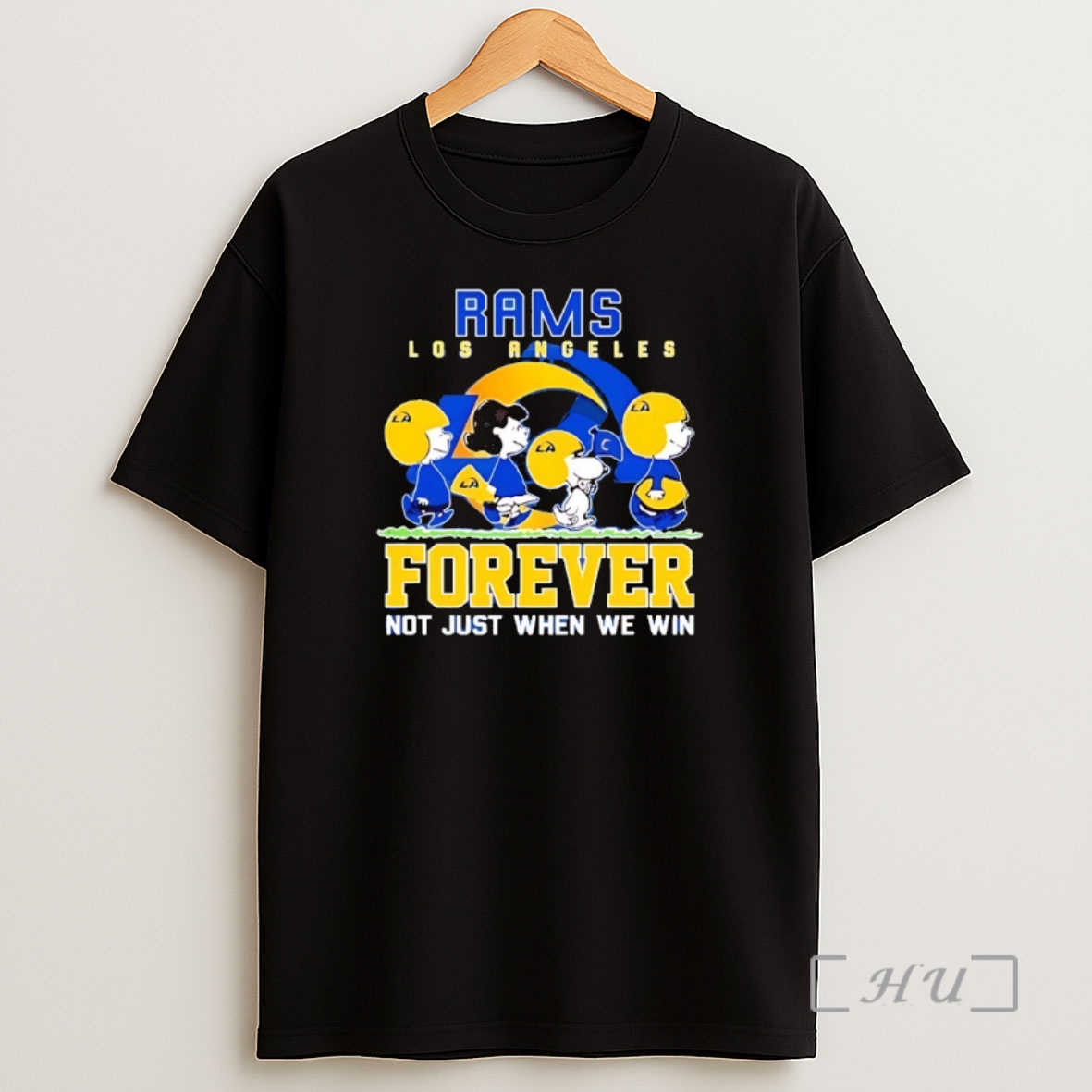 Officials Snoopy And Charlie Brown Los Angeles Rams Forever Not Just When We Win Shirt Sweatshirt Tee