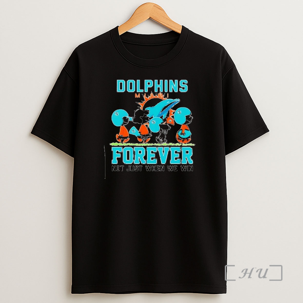 Officials Snoopy And Charlie Brown Miami Dolphins Forever Not Just When We Win Shirt Sweatshirt Tee