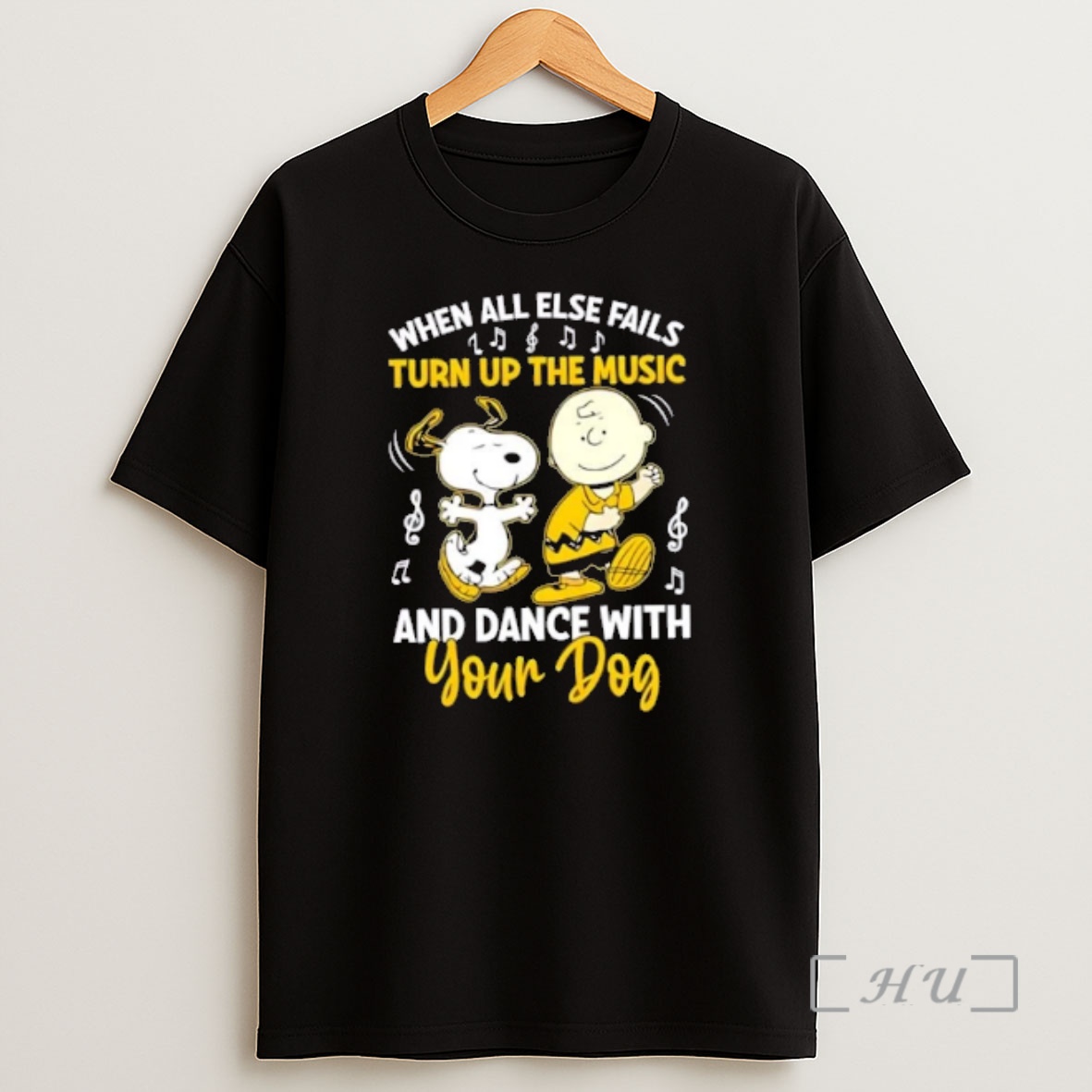 Officials Snoopy And Charlie Brown When All Else Fails Turn Up The Music And Dance With Your Dog Shirt Sweatshirt Tee