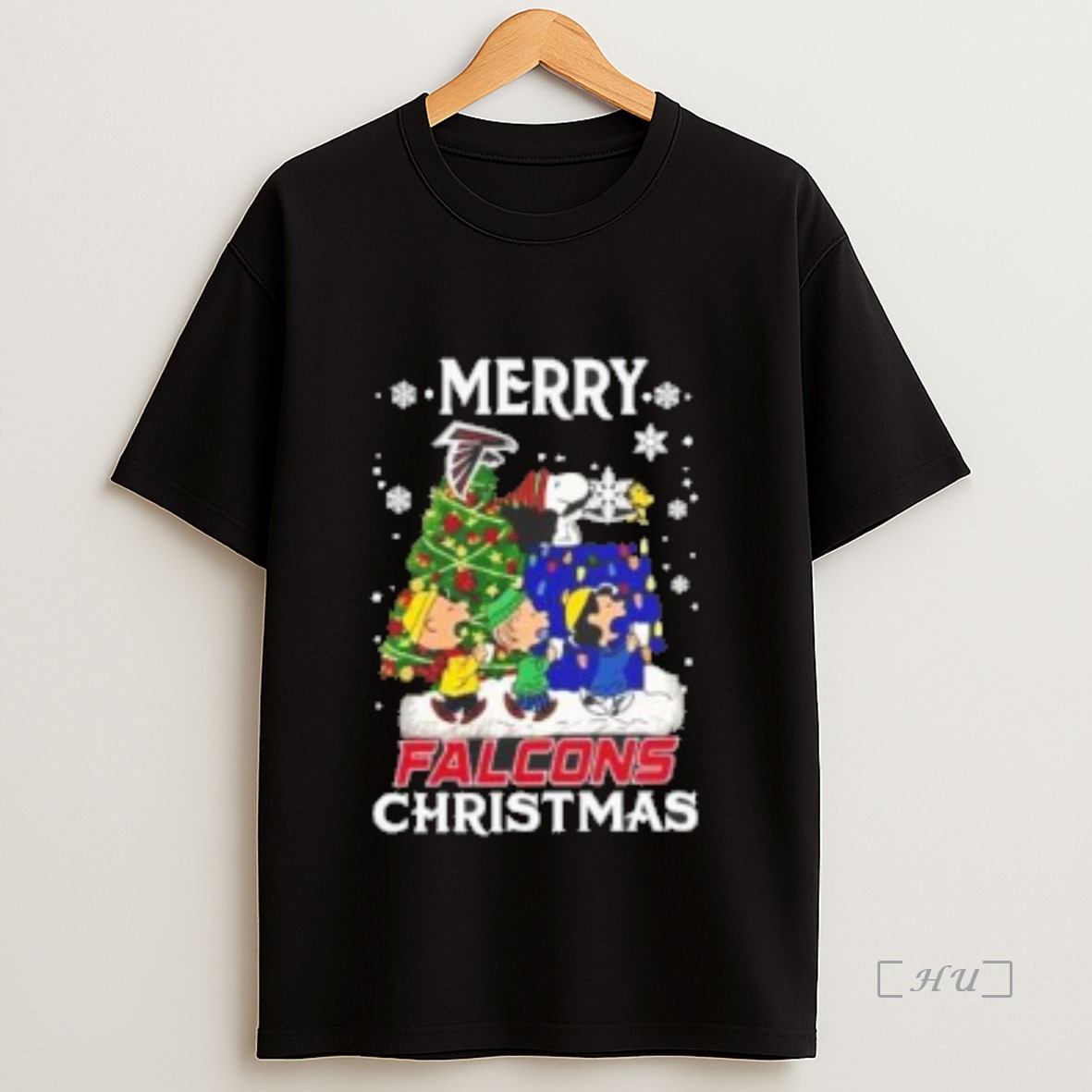 Officials Snoopy And Friends Merry Atlanta Falcons Christmas Premium Shirt Sweatshirt Tee