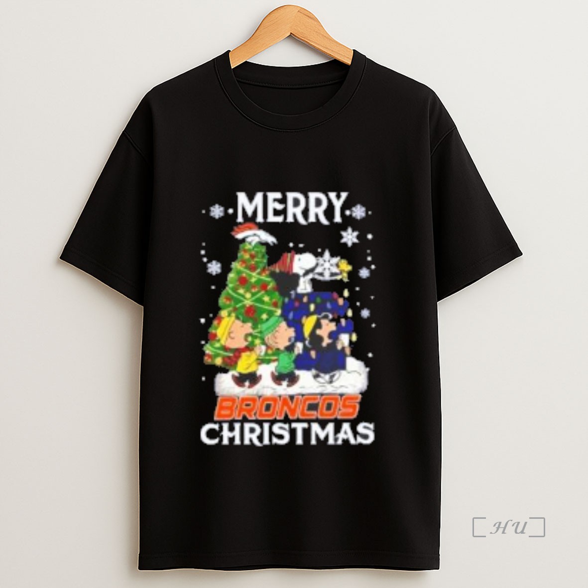 Officials Snoopy And Friends Merry Denver Broncos Christmas Premium Shirt Sweatshirt Tee