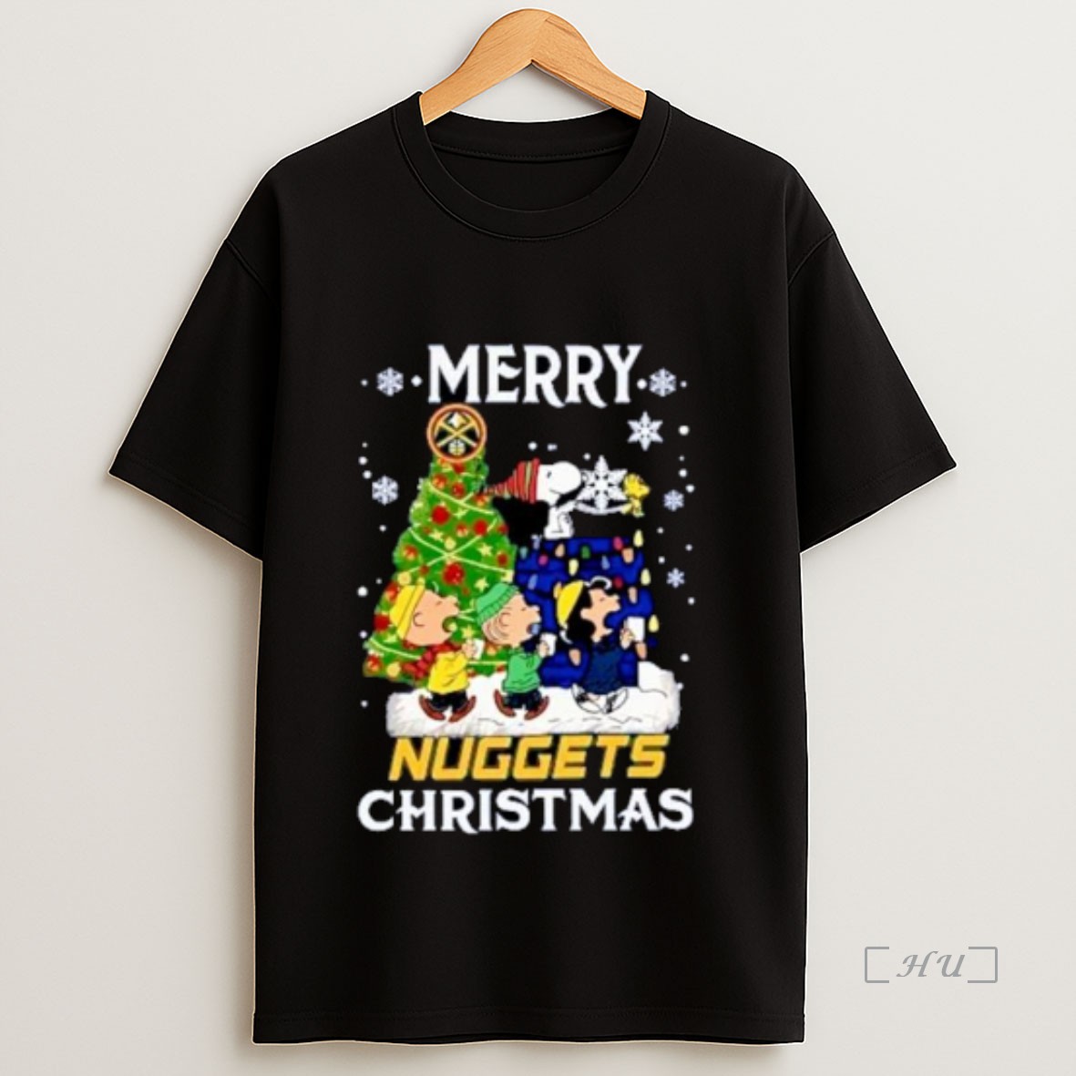 Officials Snoopy And Friends Merry Denver Nuggets Christmas Ornaments Premium Shirt Sweatshirt Tee
