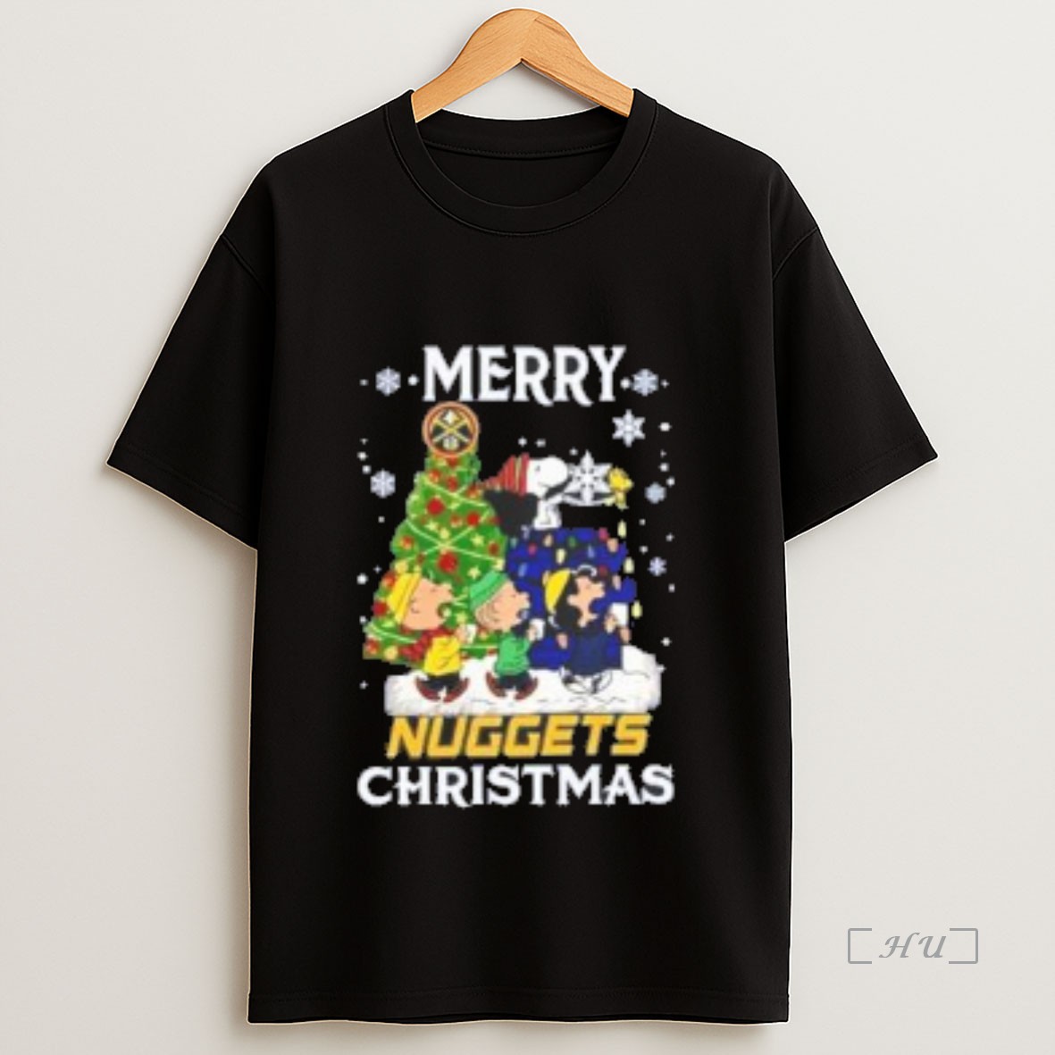 Officials Snoopy And Friends Merry Denver Nuggets Christmas Premium Shirt Sweatshirt Tee
