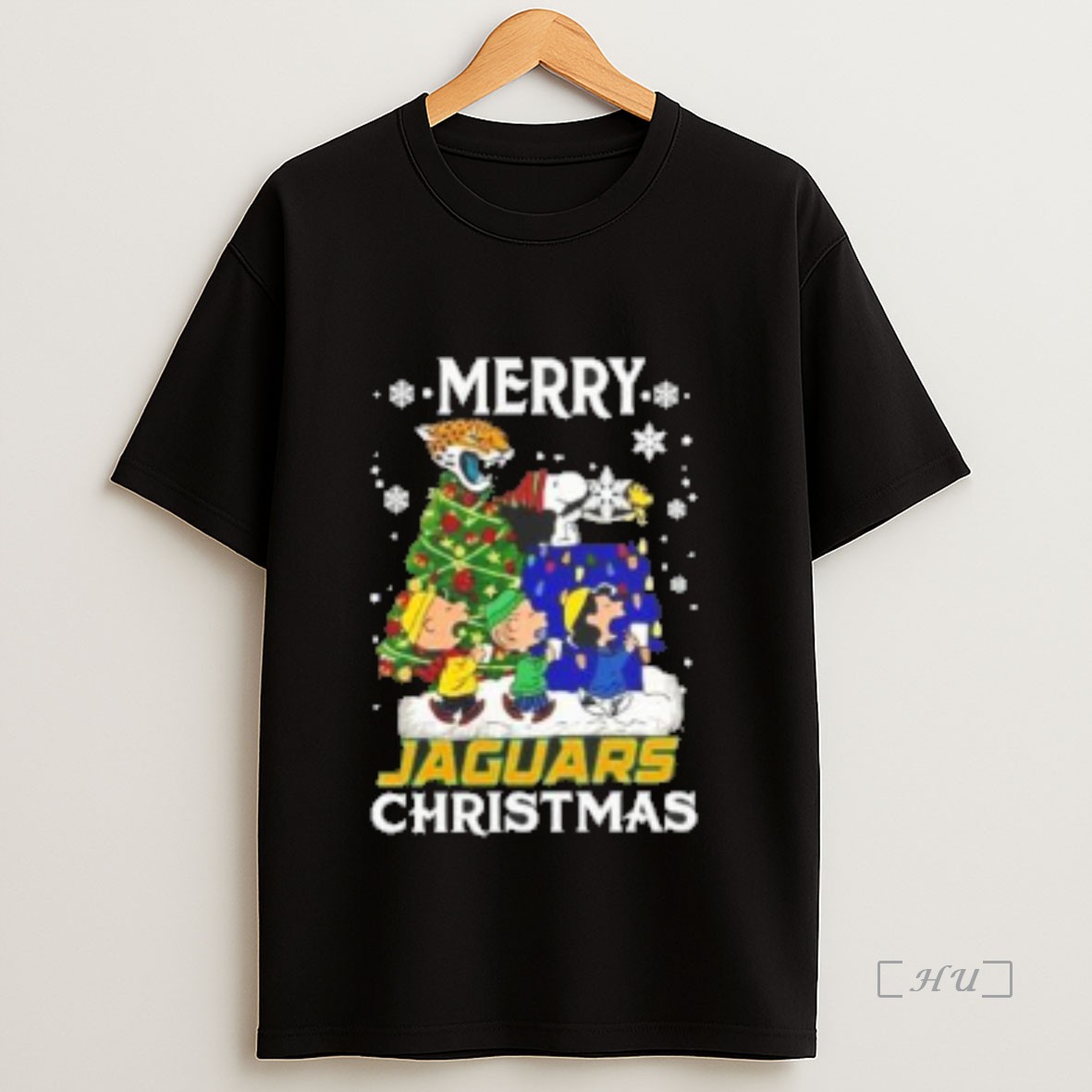 Officials Snoopy And Friends Merry Jacksonville Jaguars Christmas Premium Shirt Sweatshirt Tee