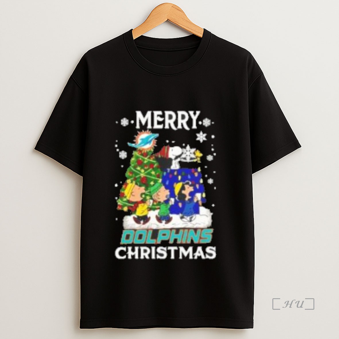 Officials Snoopy And Friends Merry Miami Dolphins Christmas Premium Shirt Sweatshirt Tee