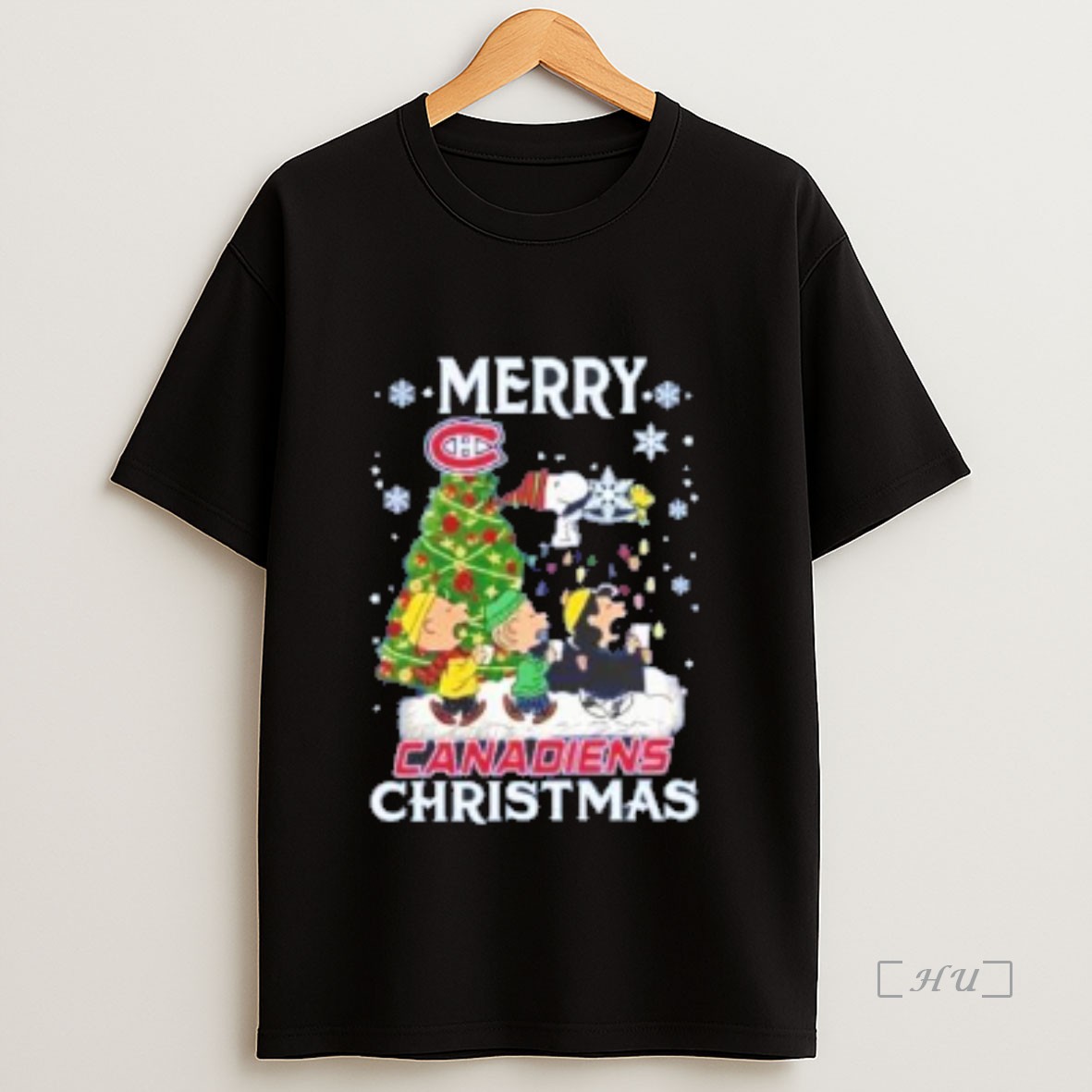 Officials Snoopy And Friends Merry Montreal Canadiens Christmas Premium Shirt Sweatshirt Tee