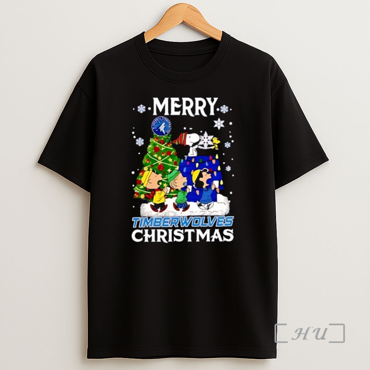 Officials Snoopy And Friends Peanuts Merry Minnesota Timberwolves Christmas 2025 Shirt Sweatshirt Tee