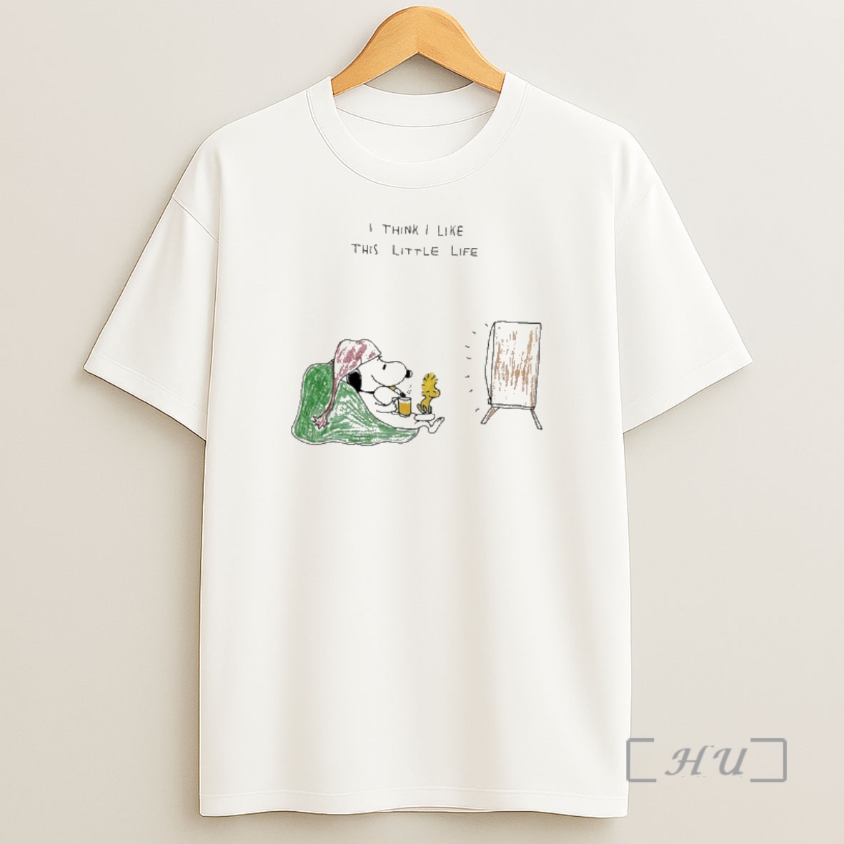 Officials Snoopy And Woodstock I Think I Like This Little Life Shirt Sweatshirt Tee