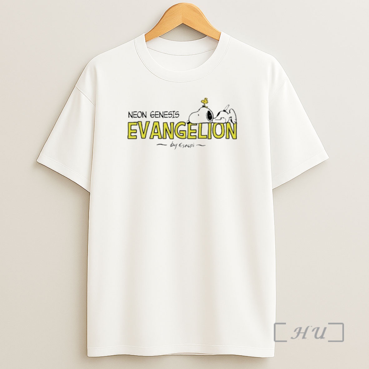 Officials Snoopy And Woodstock Neon Genesis Evangelion Premium Shirt Sweatshirt Tee