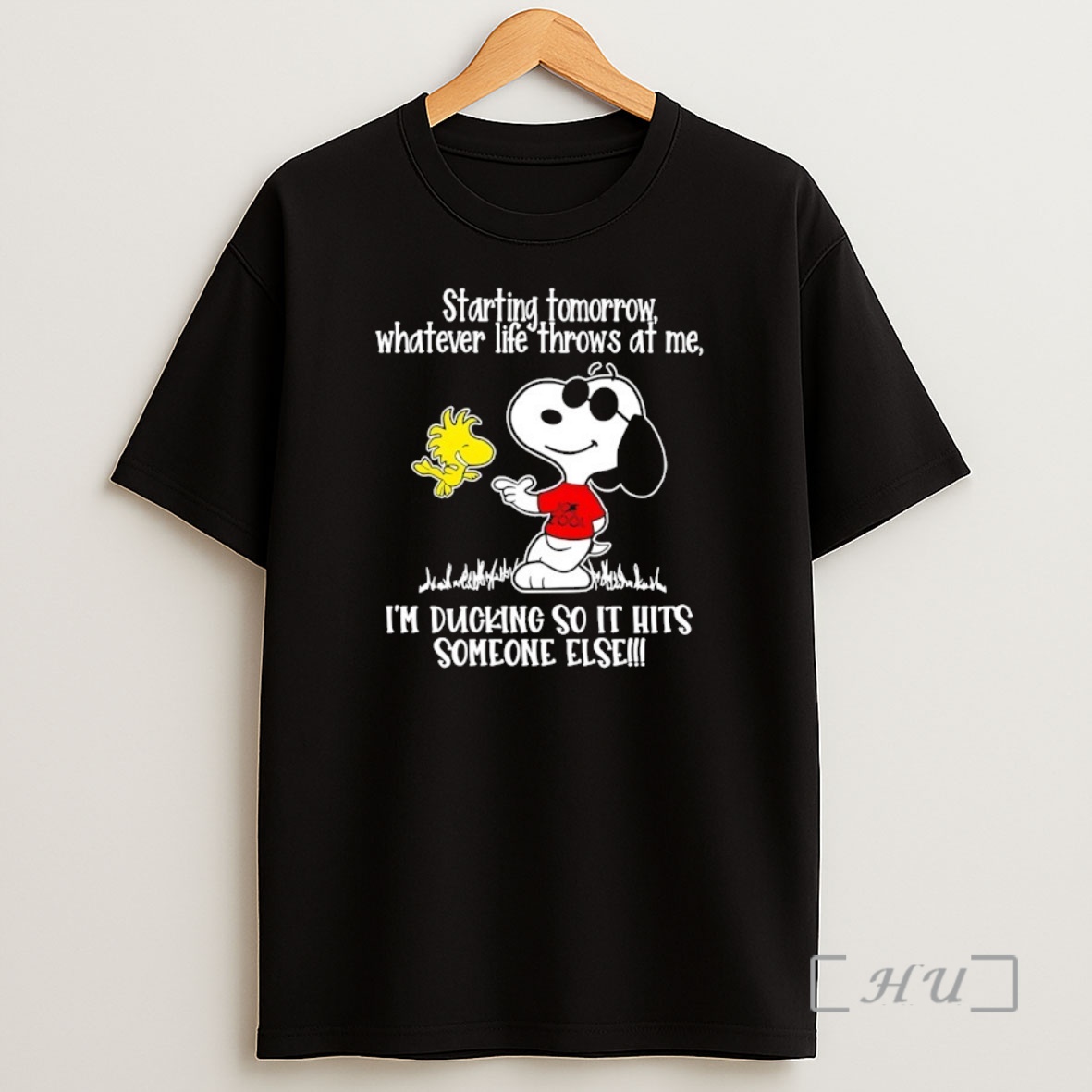 Officials Snoopy And Woodstock Starting Tomorrow Whatever Life Throws At Me Im Ducking So It Hits Someone Else Premium Shirt Sweatshirt Tee